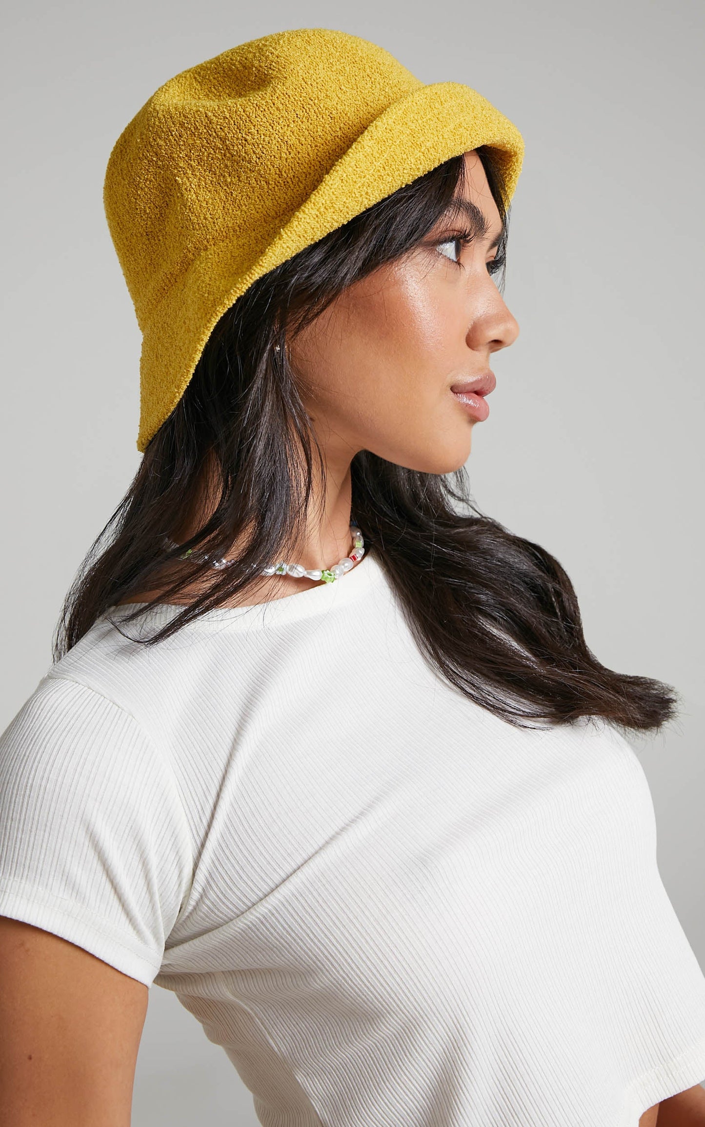 Charita Bucket Hat in Yellow
