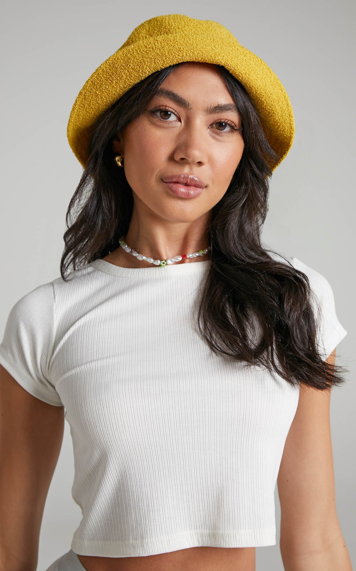 Charita Bucket Hat in Yellow
