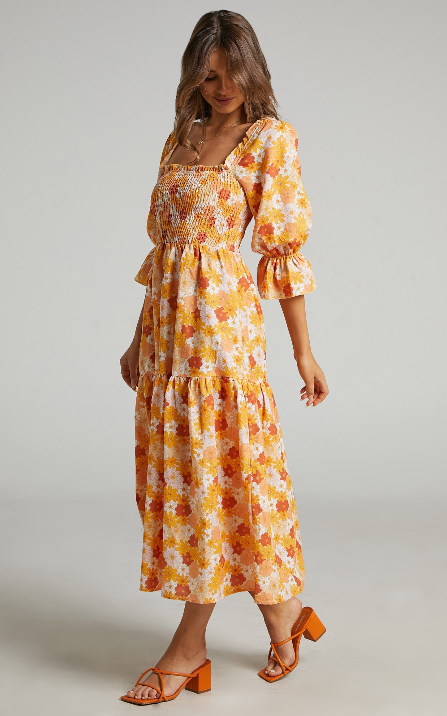 Charlie Holiday - Amber Dress in Seventies Floral