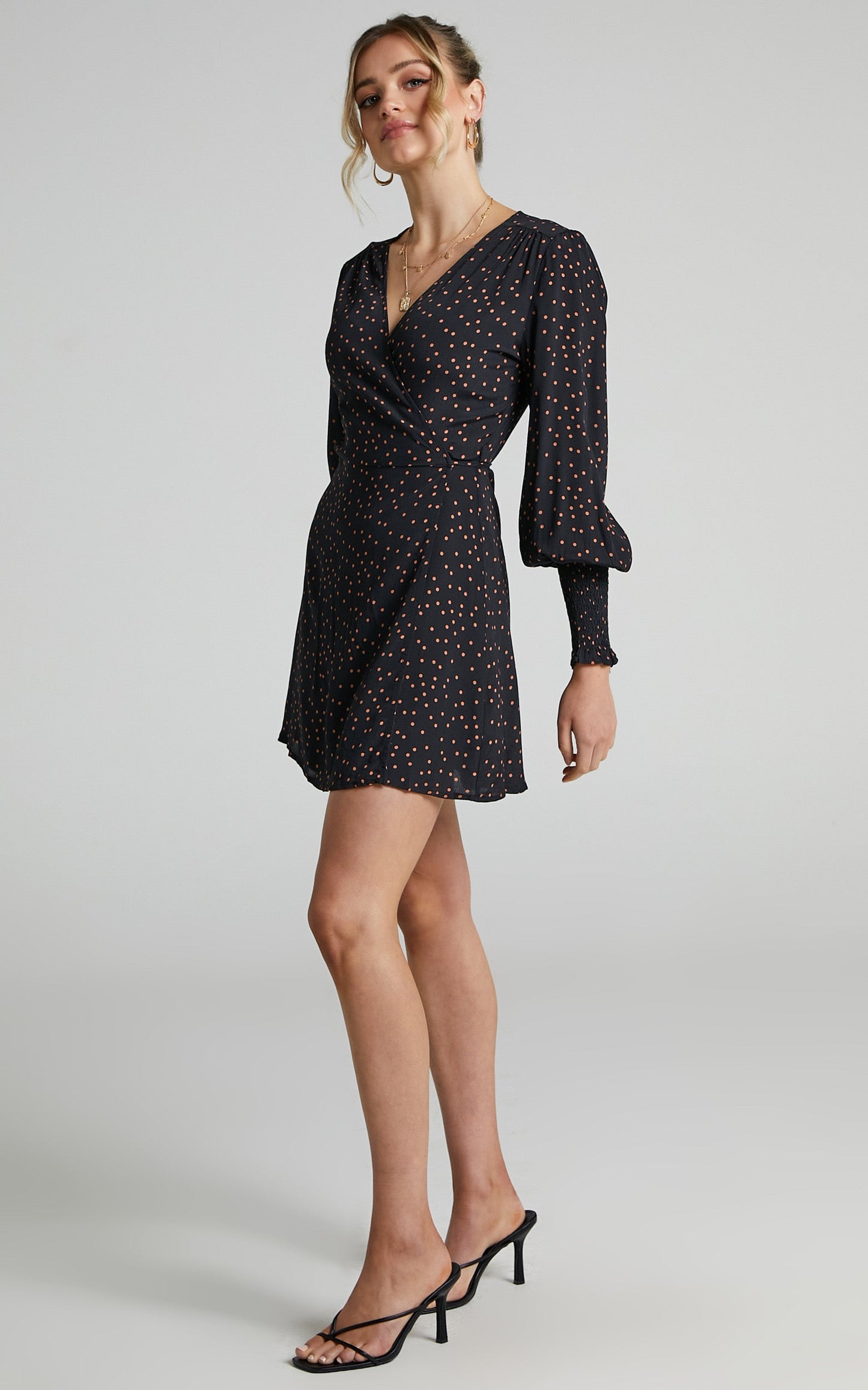 Charlie Holiday - Franco Wrap Dress in Spot