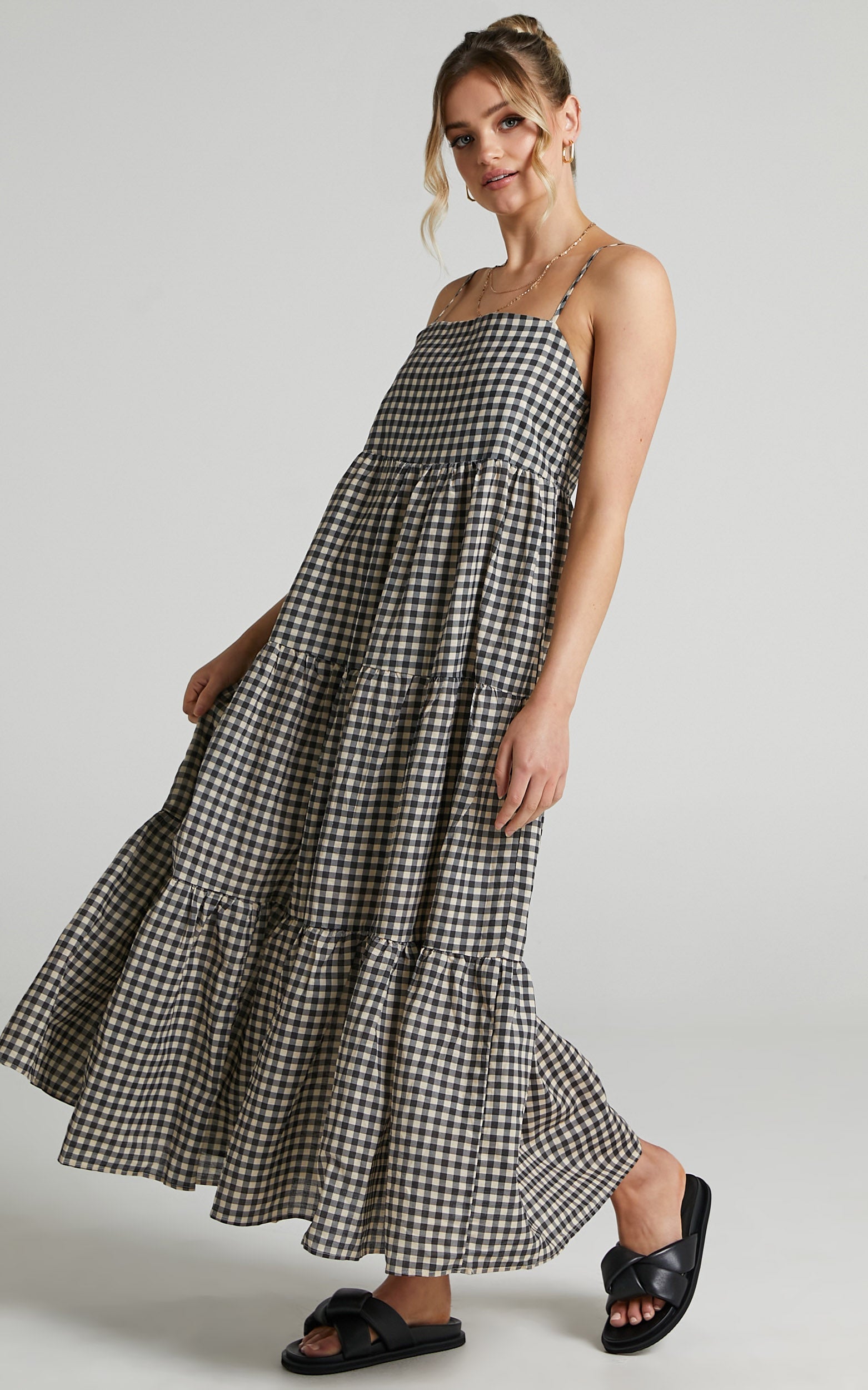 Charlie Holiday - Isabella Maxi Dress in Gingham