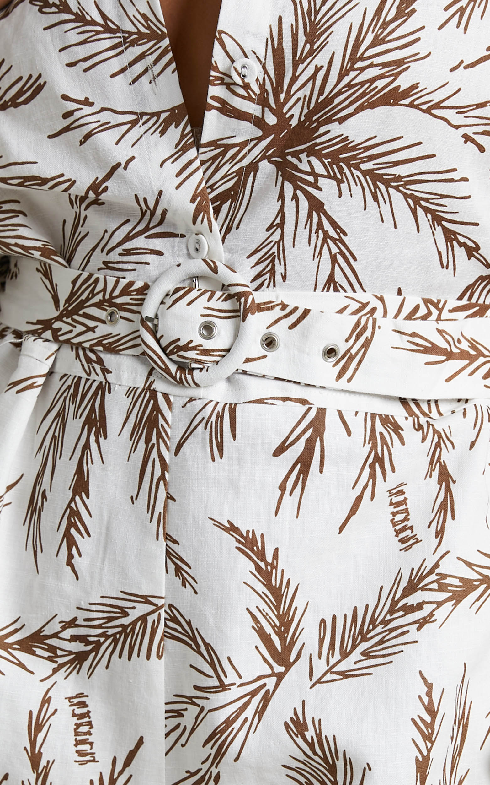 Charlie Holiday - Lola Playsuit in Isle of Palm White