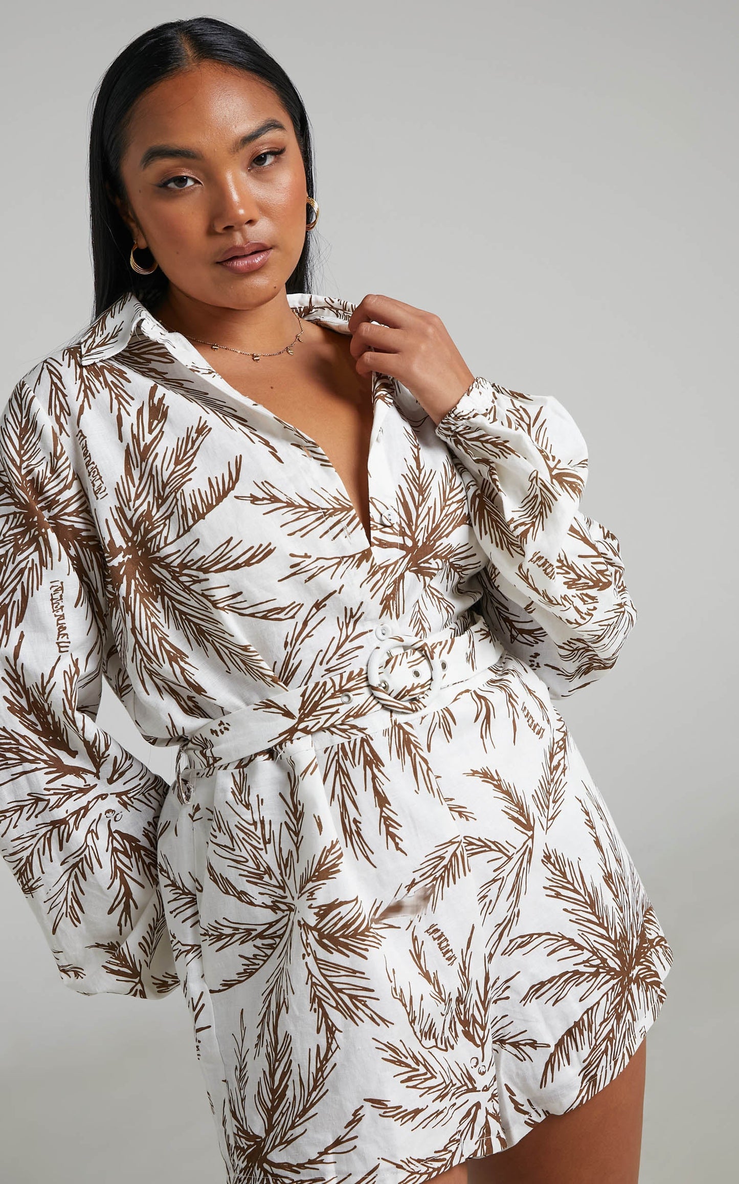 Charlie Holiday - Lola Playsuit in Isle of Palm White