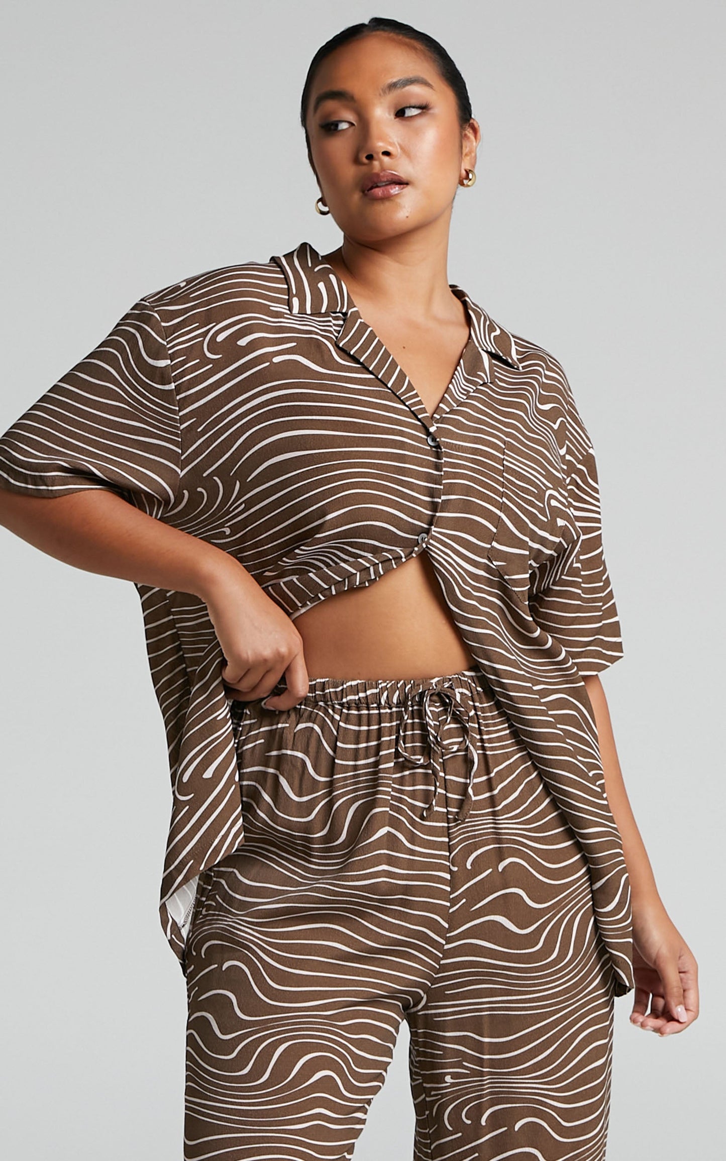 Charlie Holiday - Lola Shirt in Retro Zebra