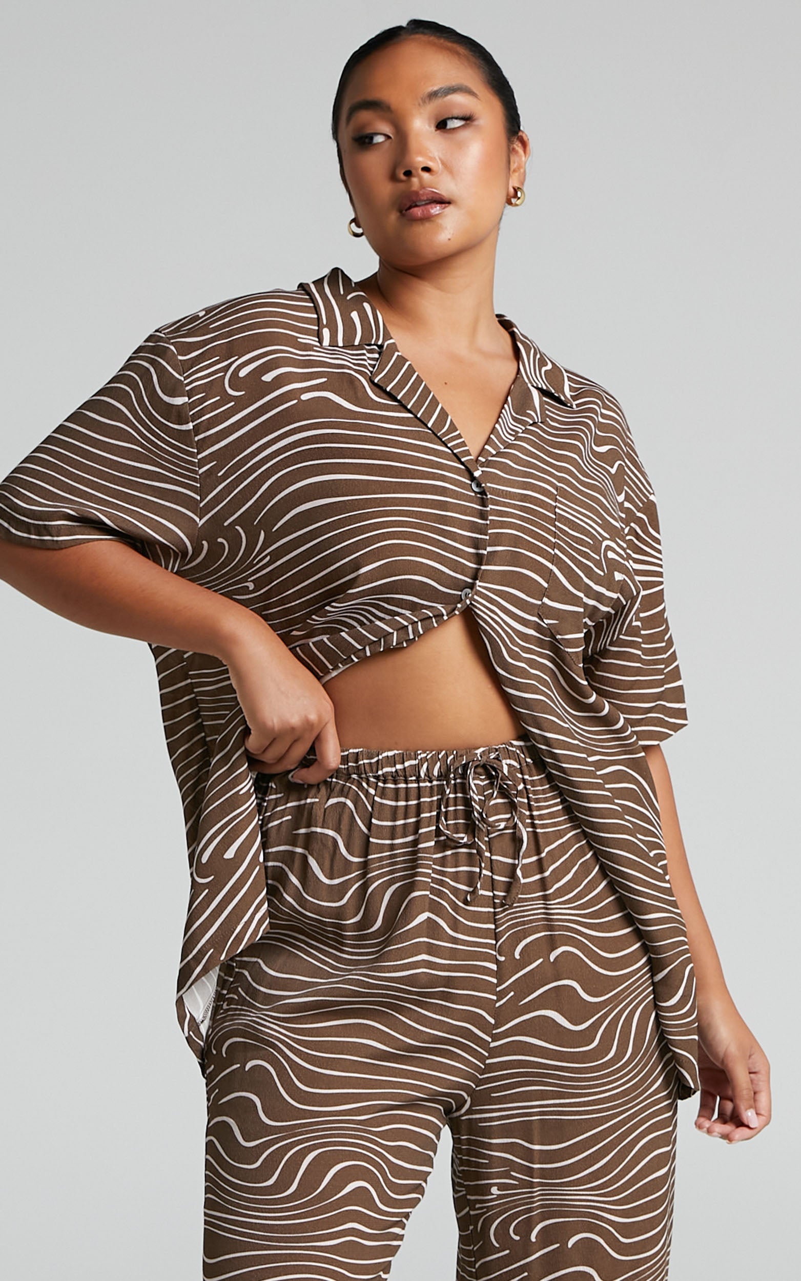 Charlie Holiday - Lola Shirt in Retro Zebra