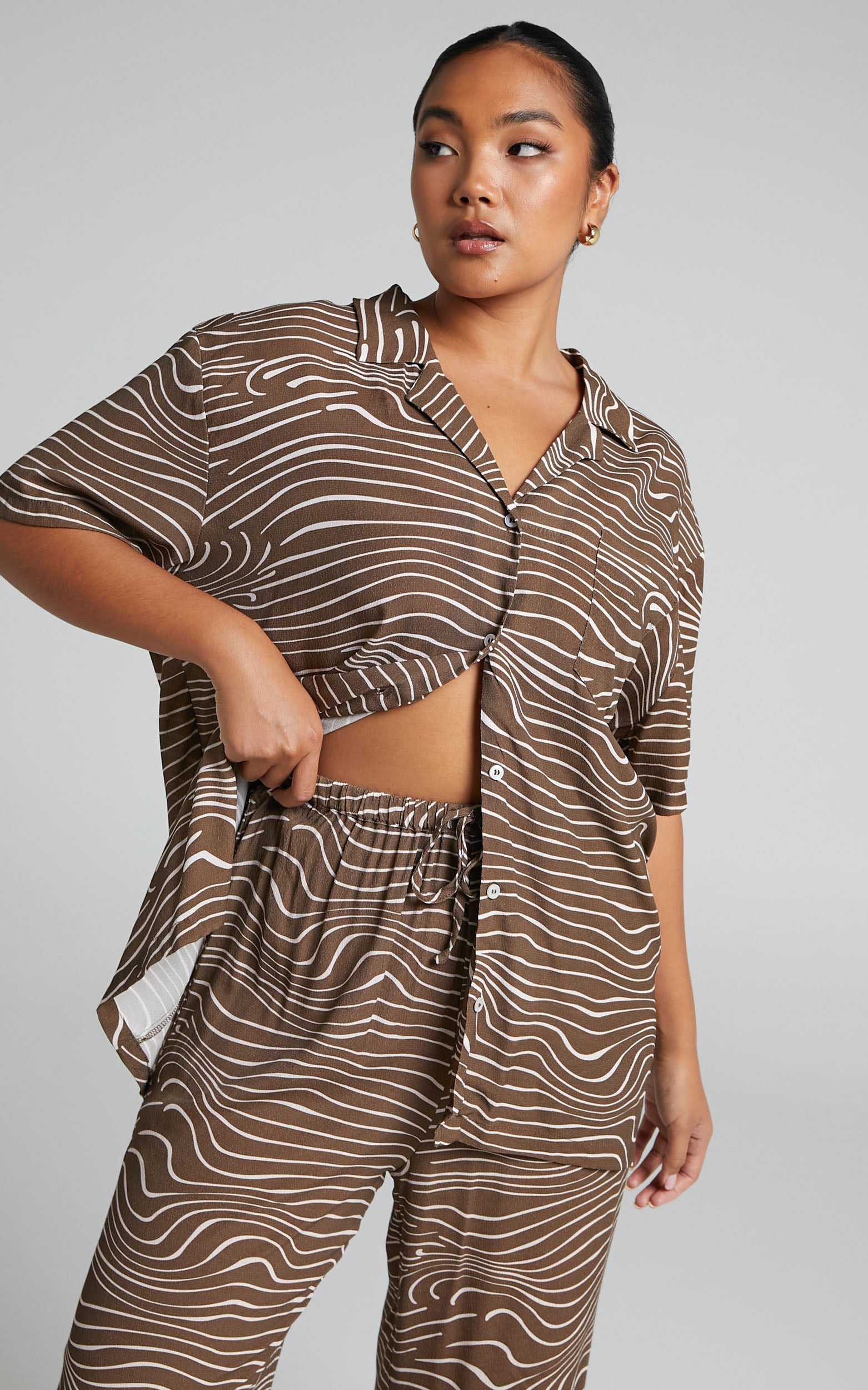 Charlie Holiday - Lola Shirt in Retro Zebra