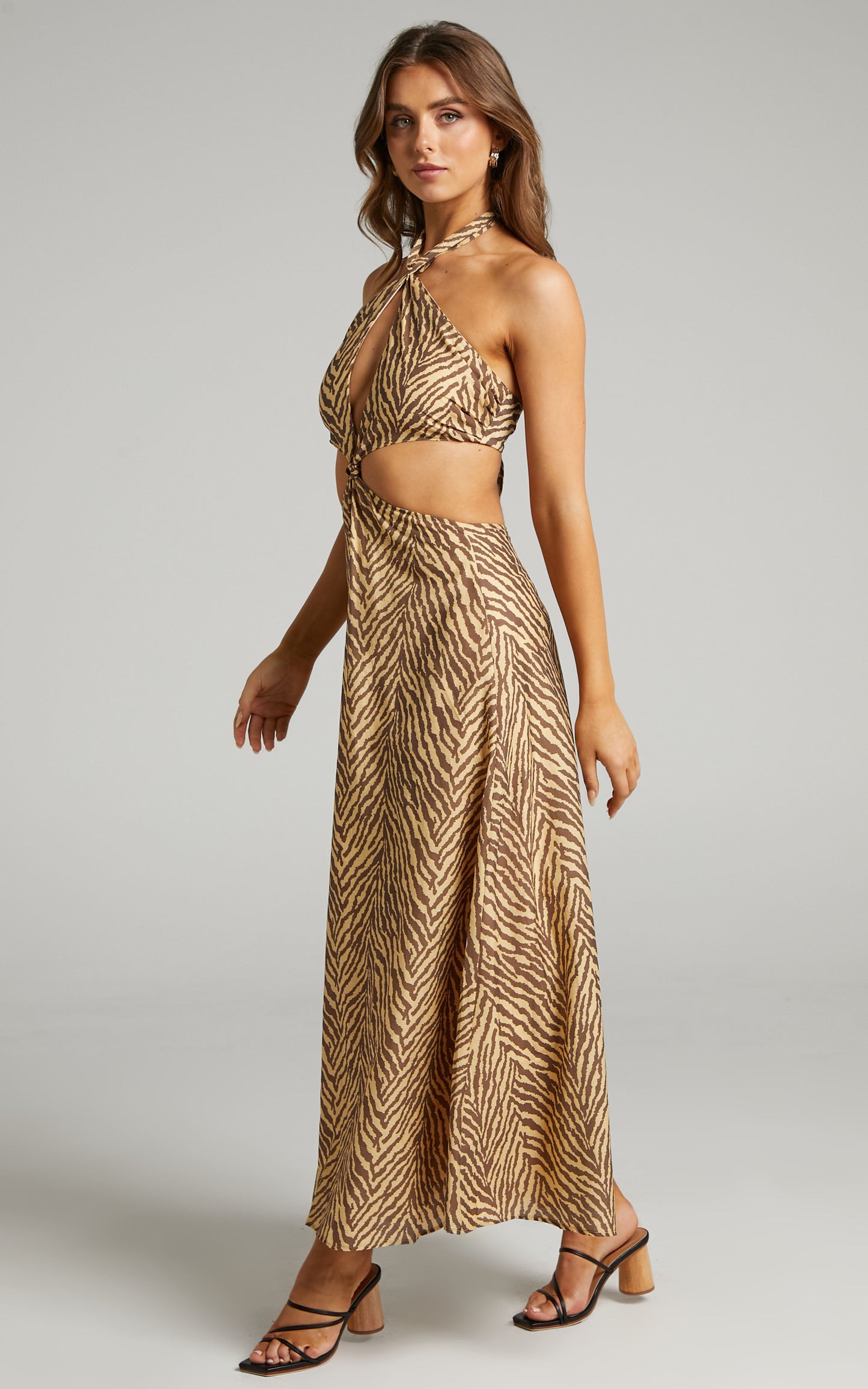 Charlie Holiday - Mustang Maxi Dress in Zebra