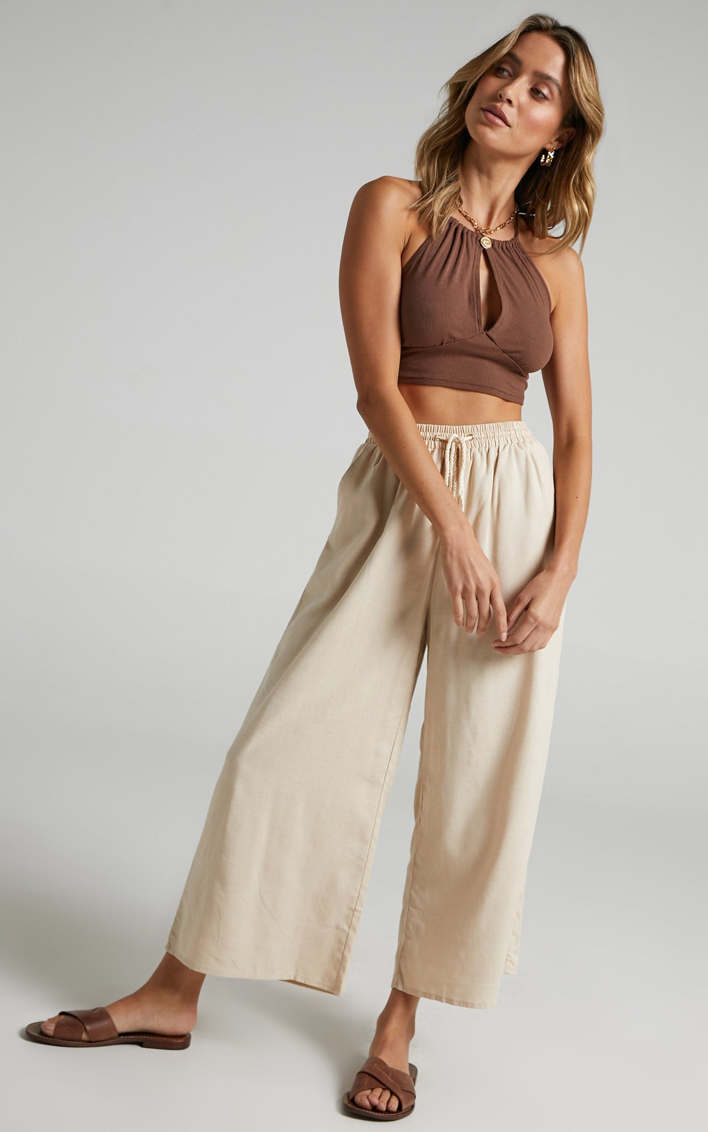 Chenoa Pants in Beige