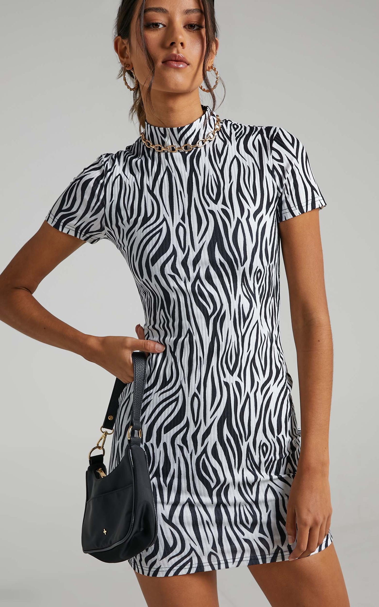 Chibale Dress in Zebra Print