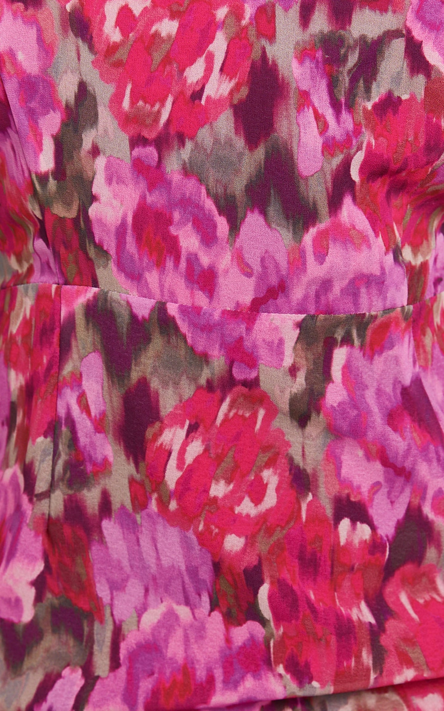 Clabelle Midi Dress - One Shoulder Ruffle Tulip Hem Dress in Violette Blur Floral