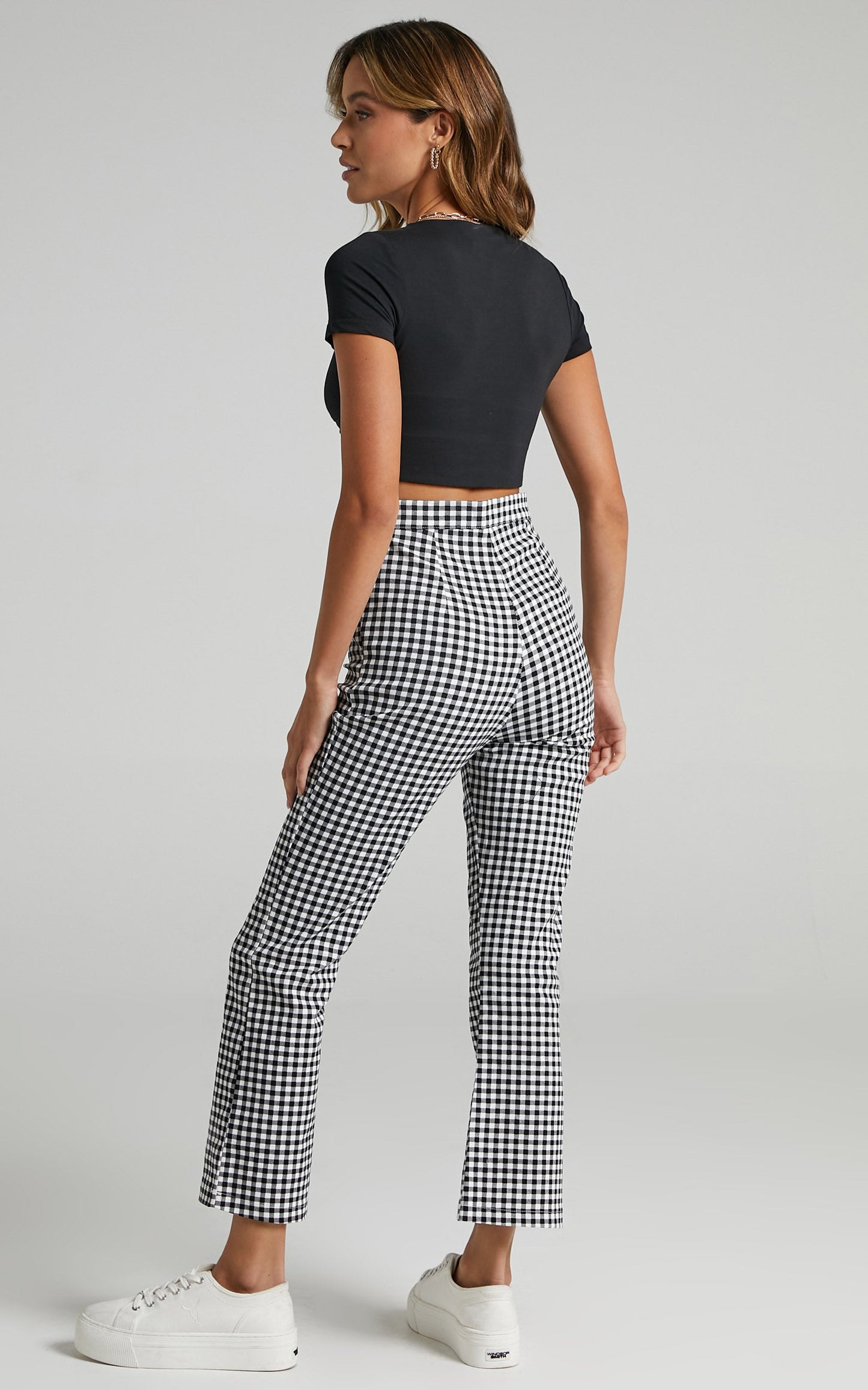 Clarisa Pants in Black Check