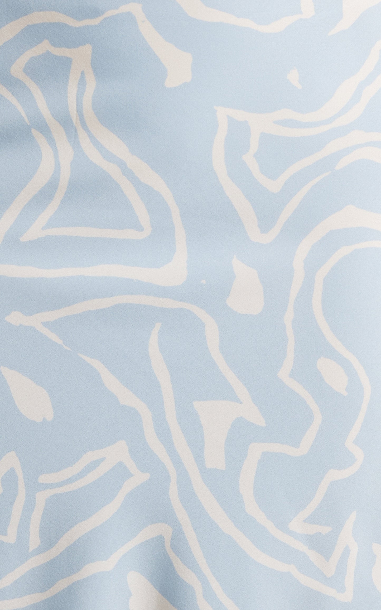 Cloudy Dreams Maxi Skirt Two Piece Set in Light Blue/White