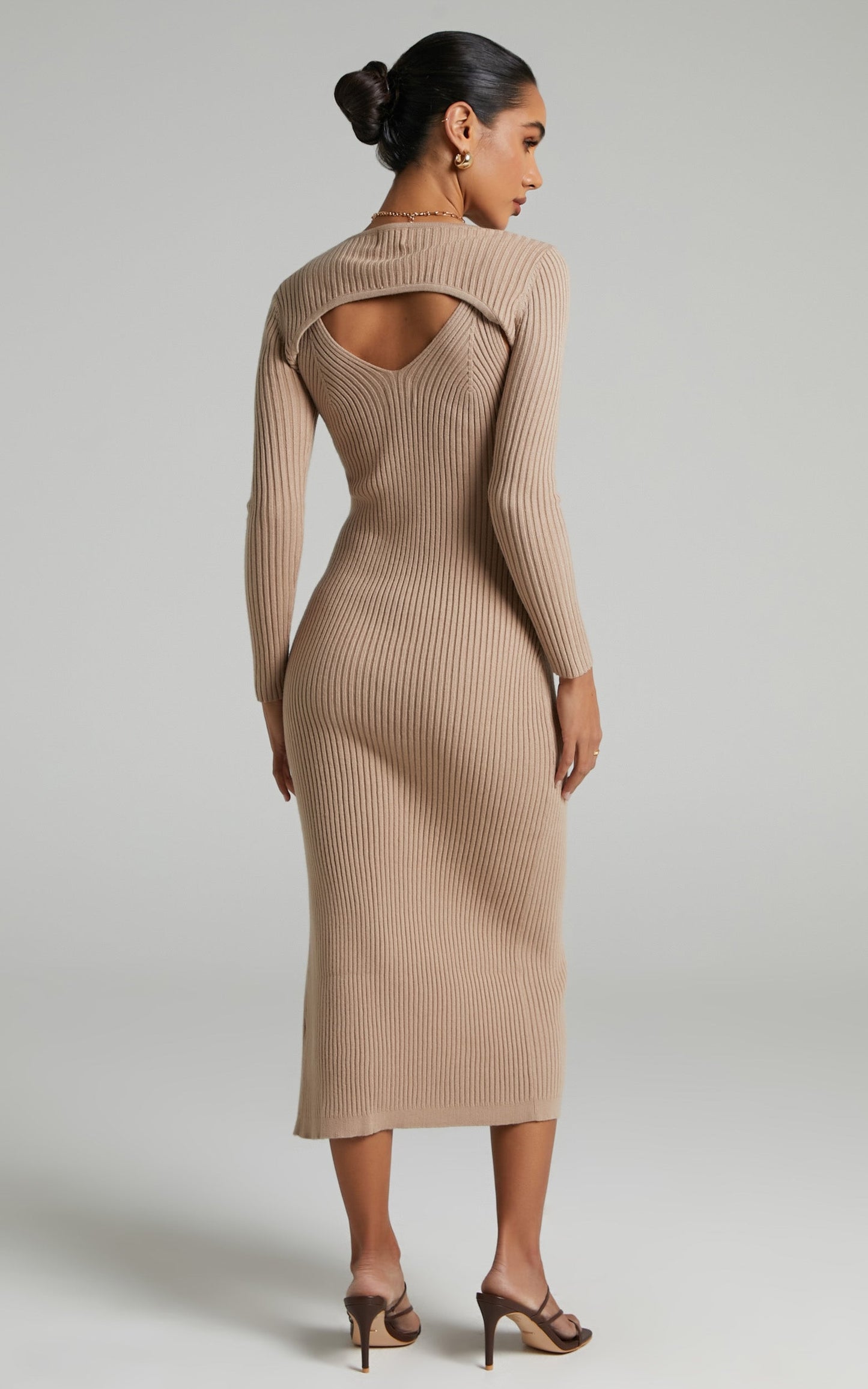 Codie Knit Dress in Beige