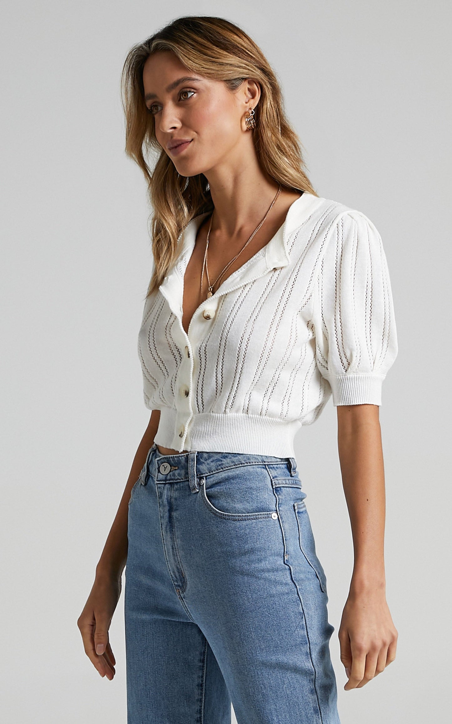 Cornish Cardigan in White