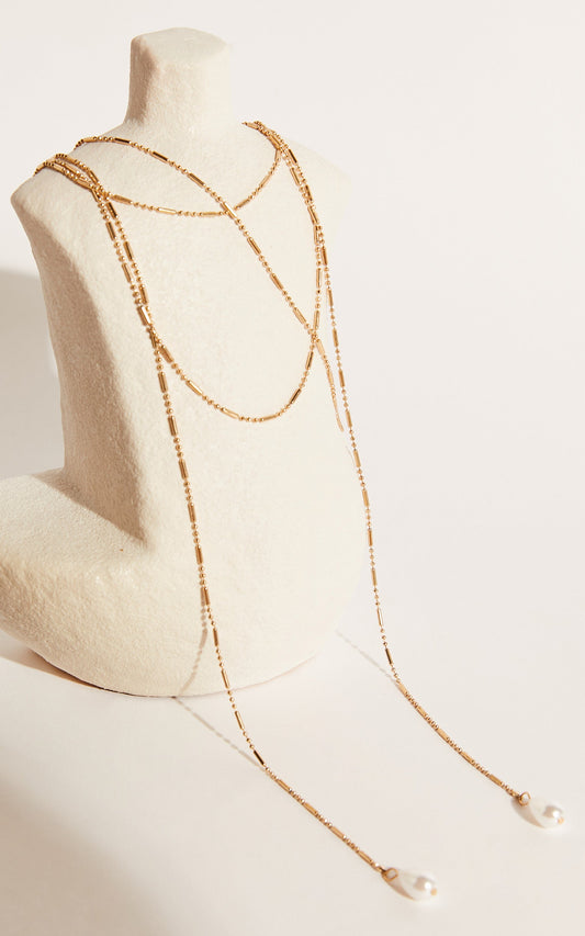 Crystalina Necklace in Gold