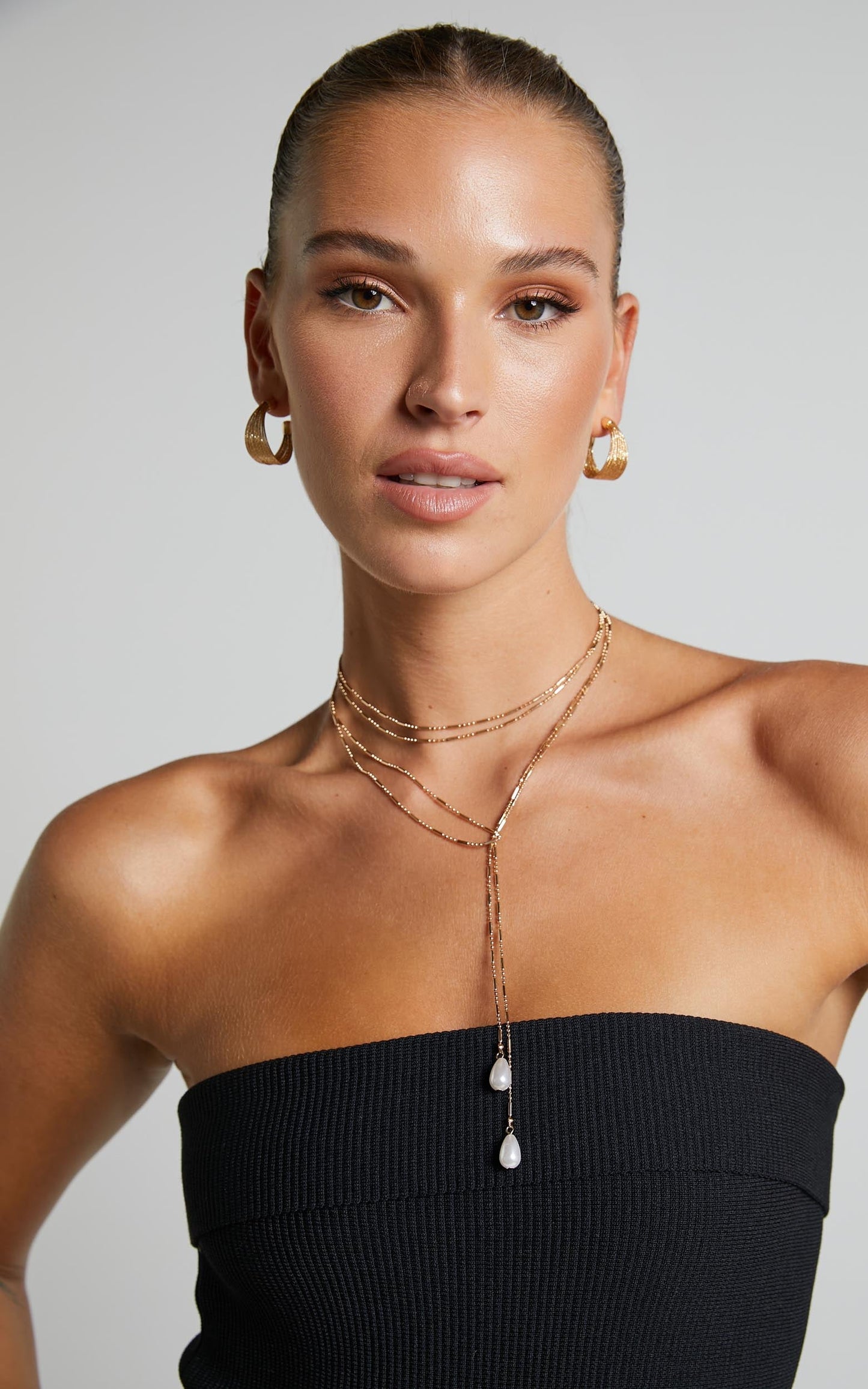 Crystalina Necklace in Gold