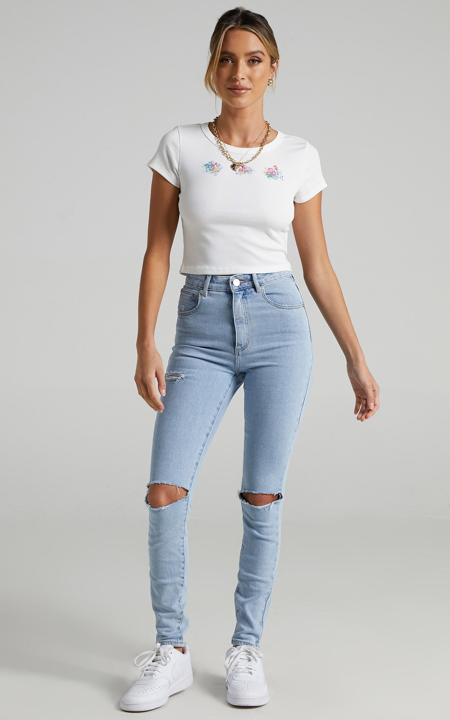 Drea Tee in White
