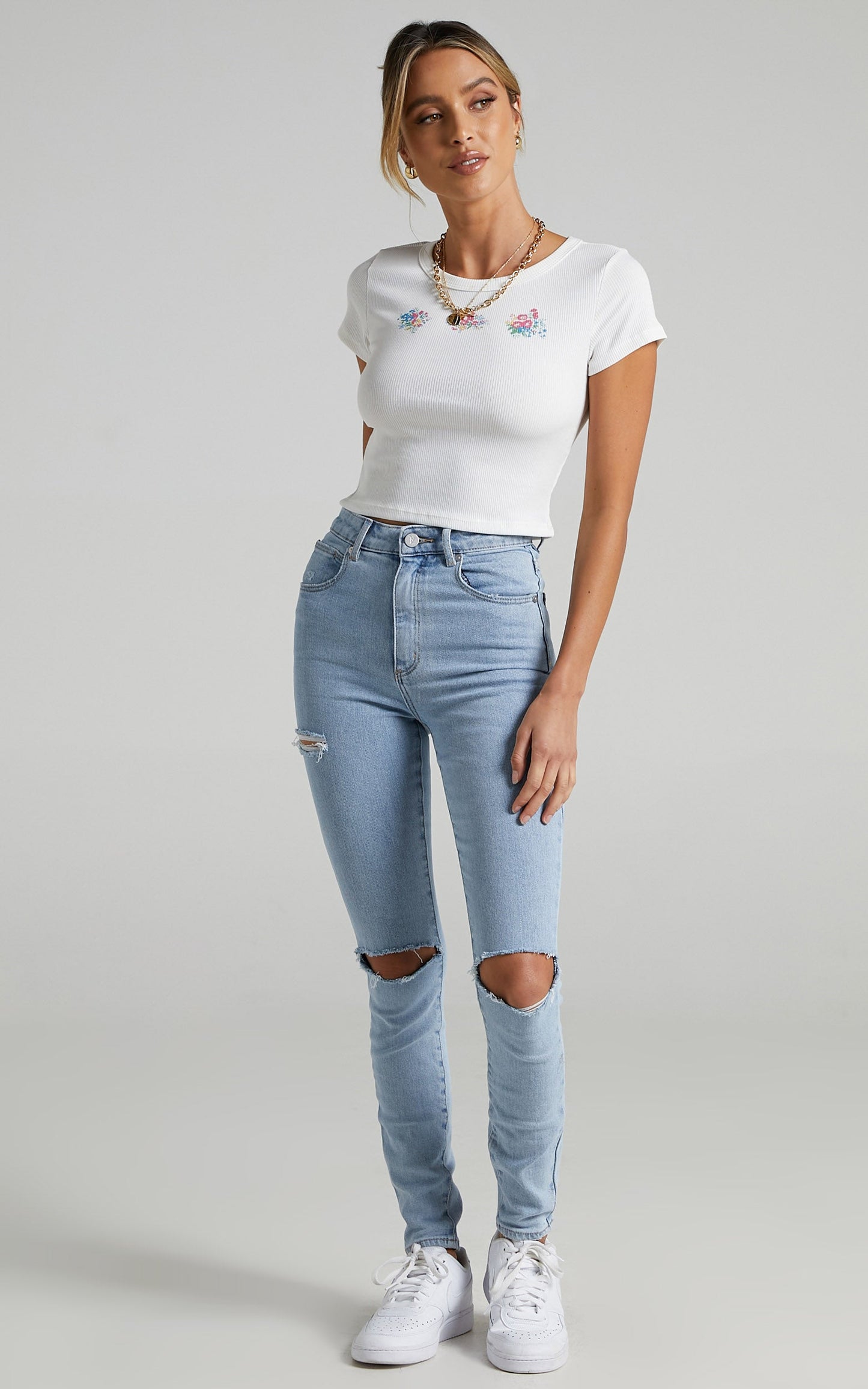 Drea Tee in White