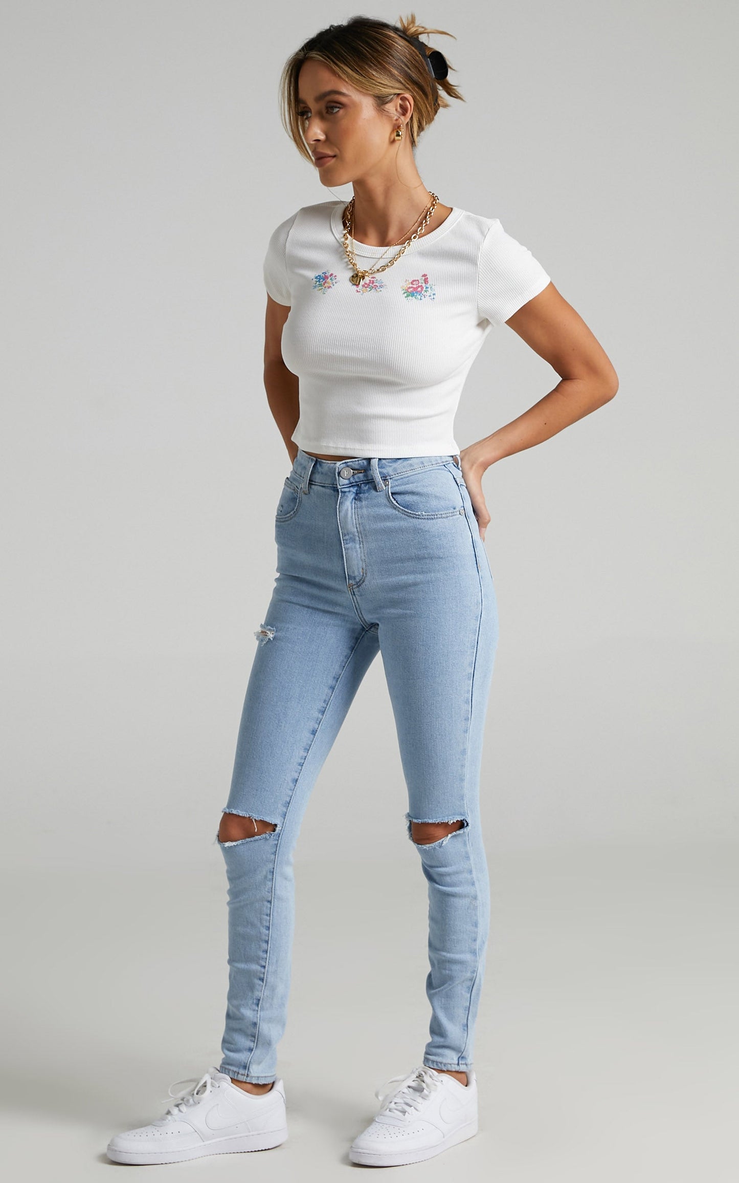 Drea Tee in White