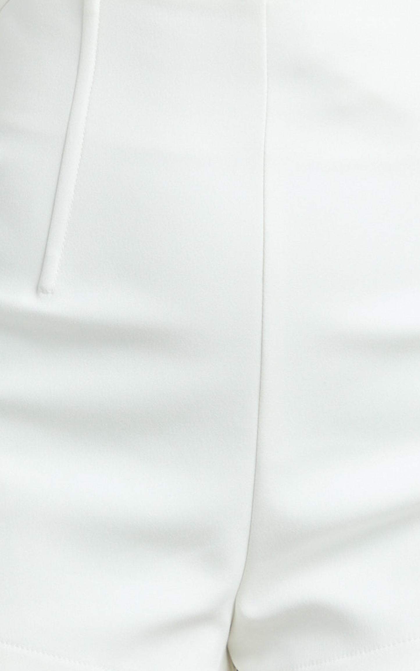 Dahlia Shorts - Paneled High Waisted Tailored Mini Shorts in White