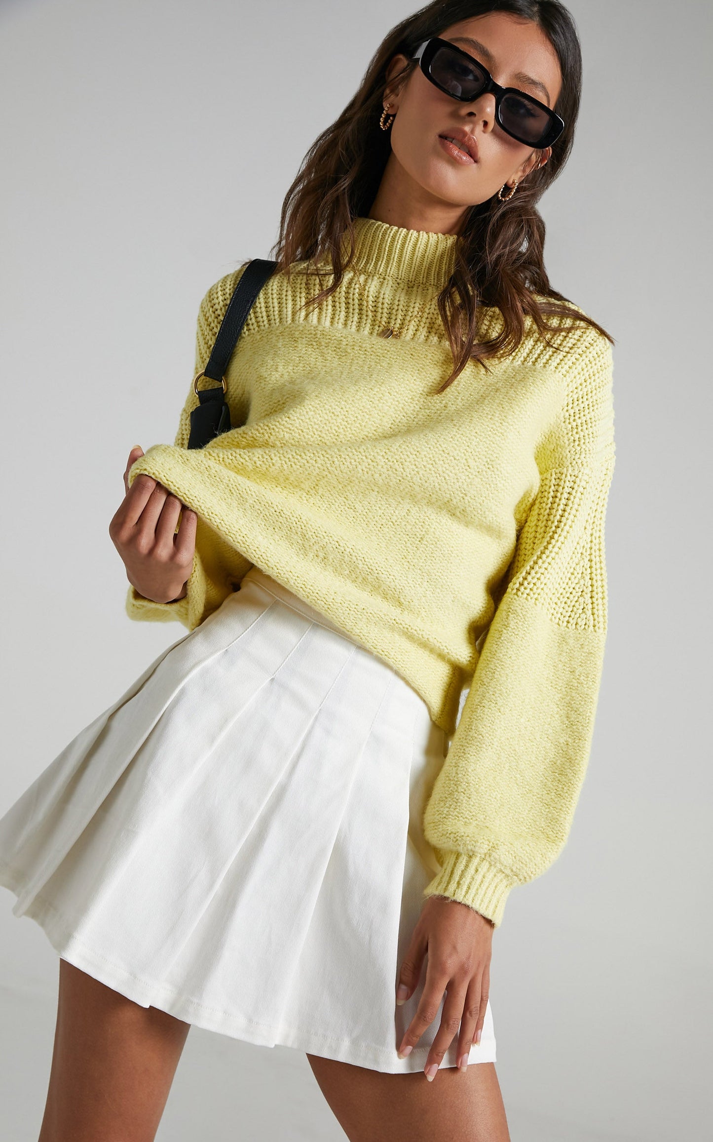 Dakota Knit Jumper in Yellow