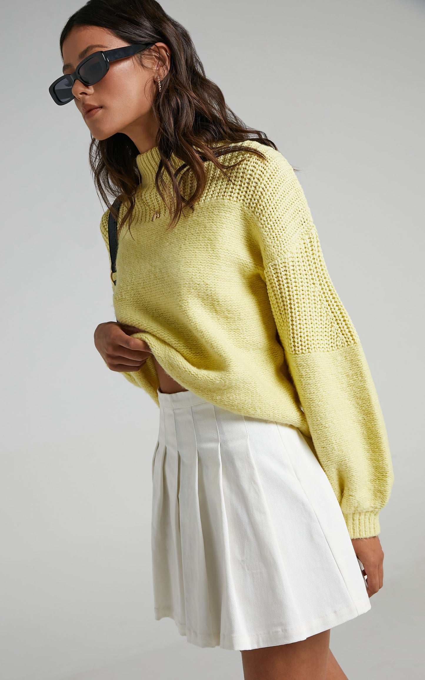 Dakota Knit Jumper in Yellow