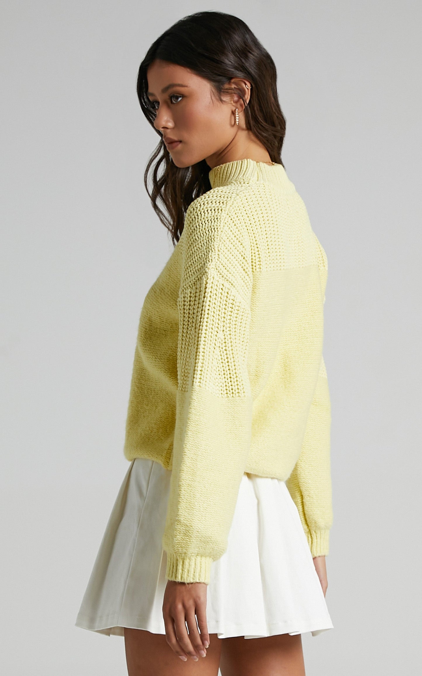 Dakota Knit Jumper in Yellow