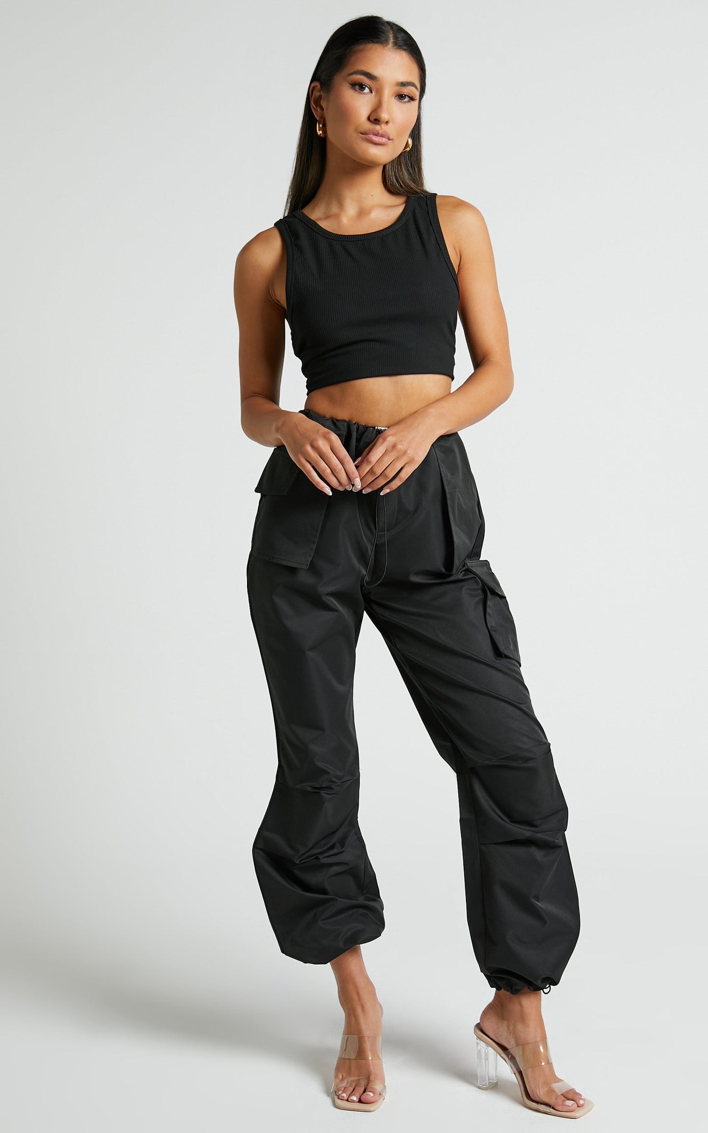 Damien Cargo Pants in Black