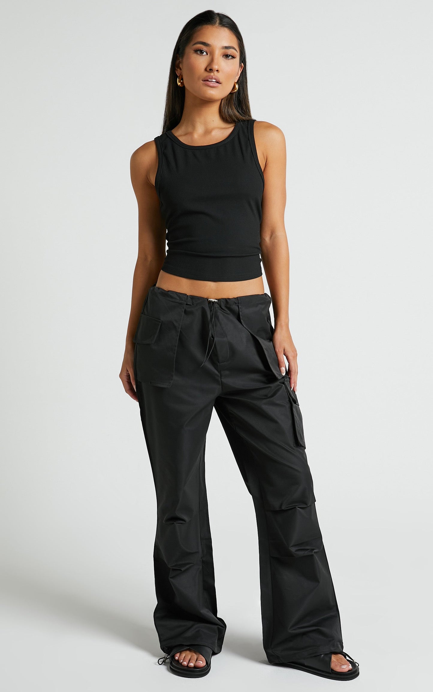 Damien Cargo Pants in Black