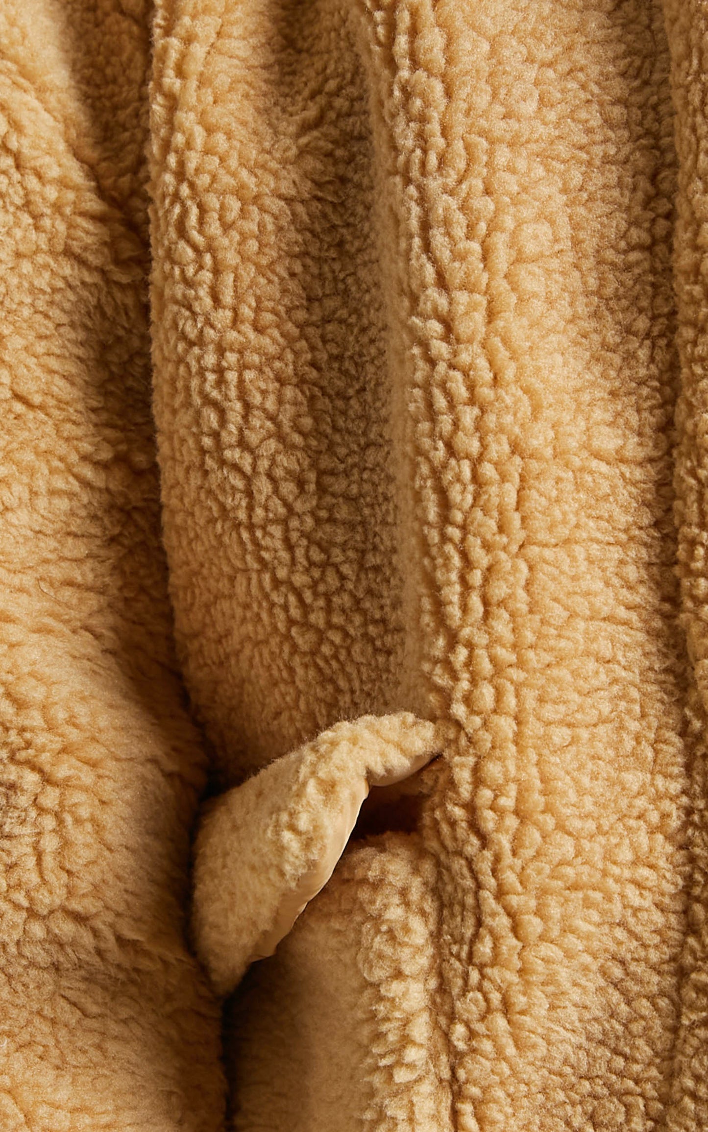 Daneeka Oversized Teddy Jacket in Beige