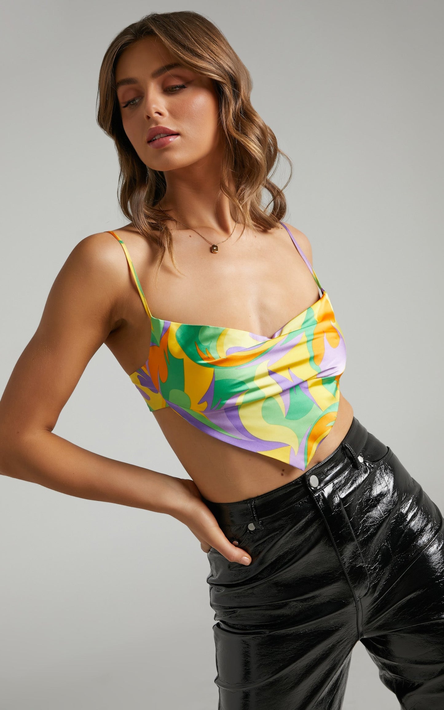 Danielle Bernstein - Cowl Top in Multi