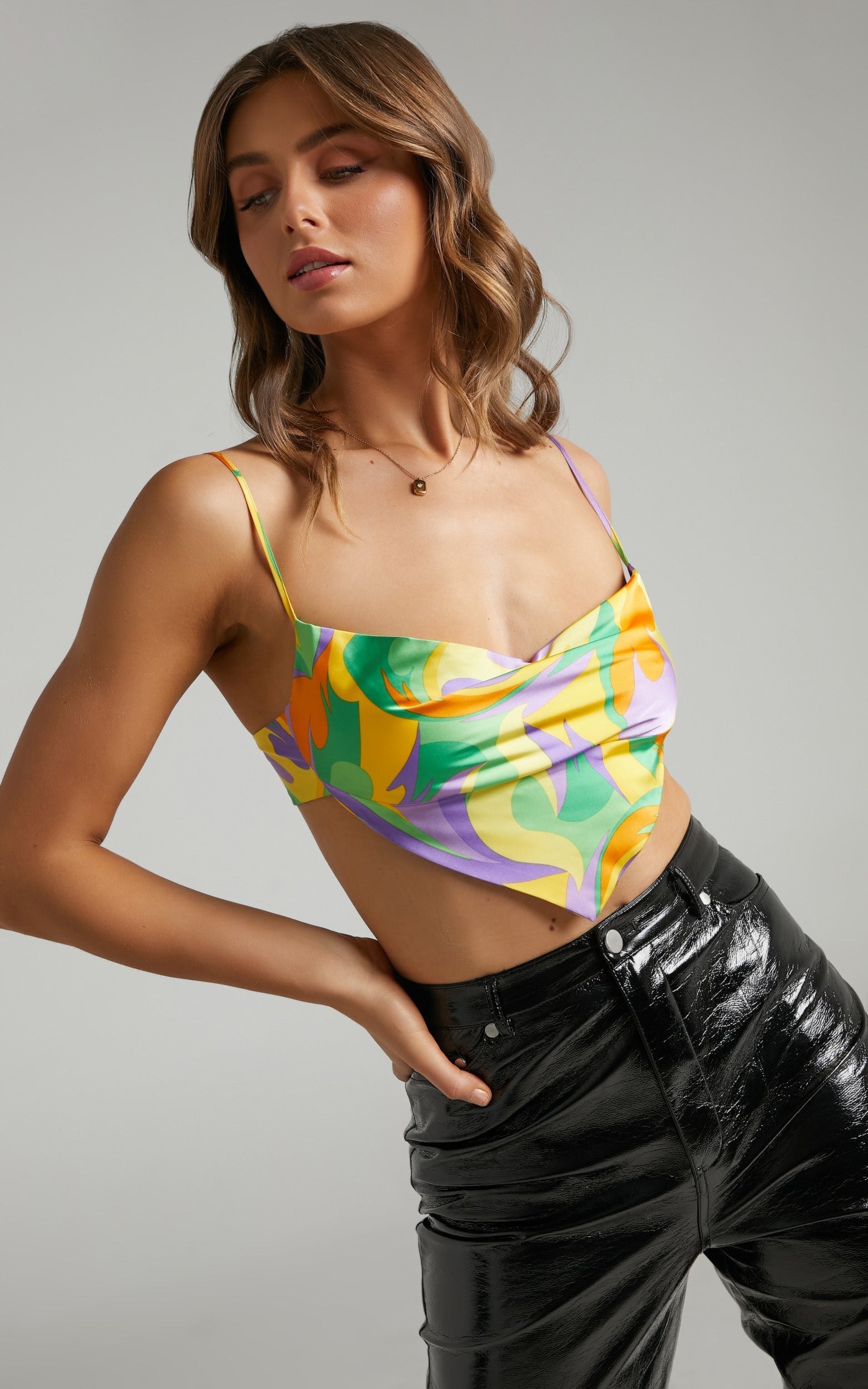 Danielle Bernstein - Cowl Top in Multi