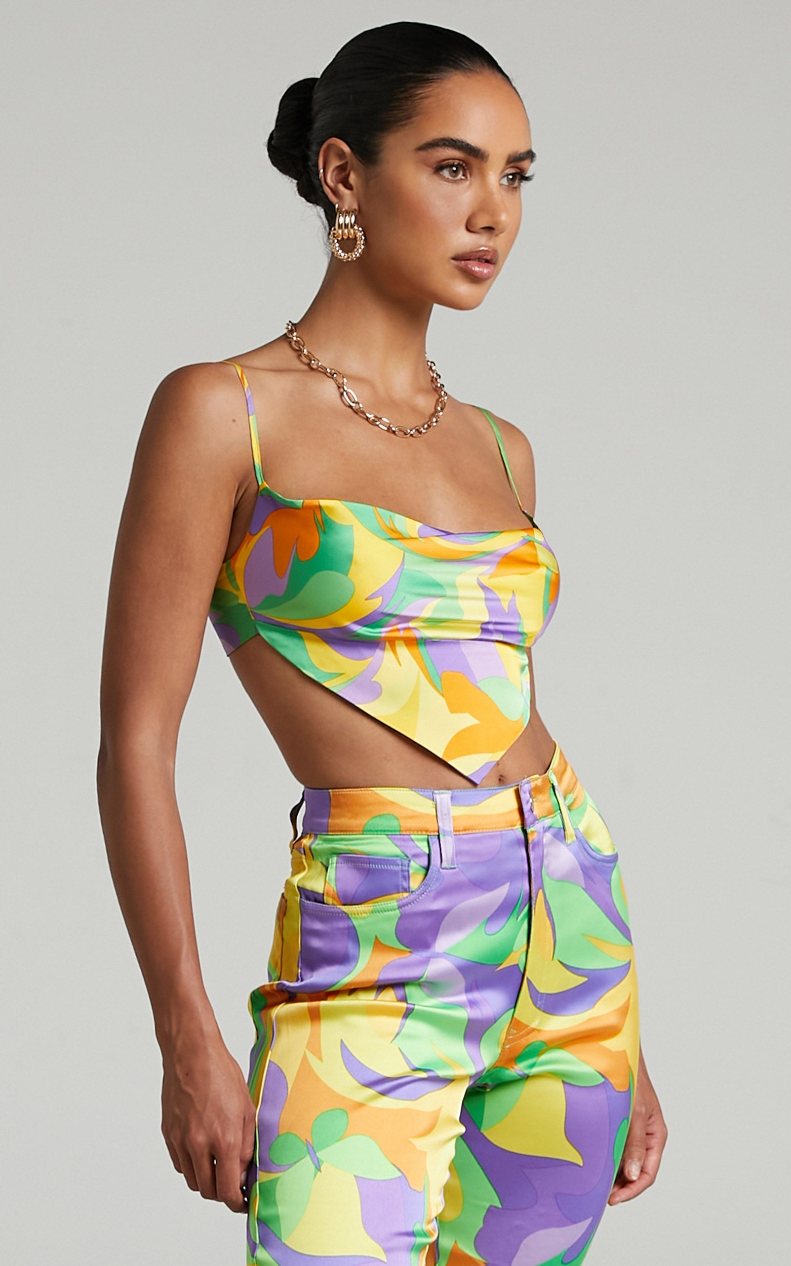 Danielle Bernstein - Cowl Top in Multi