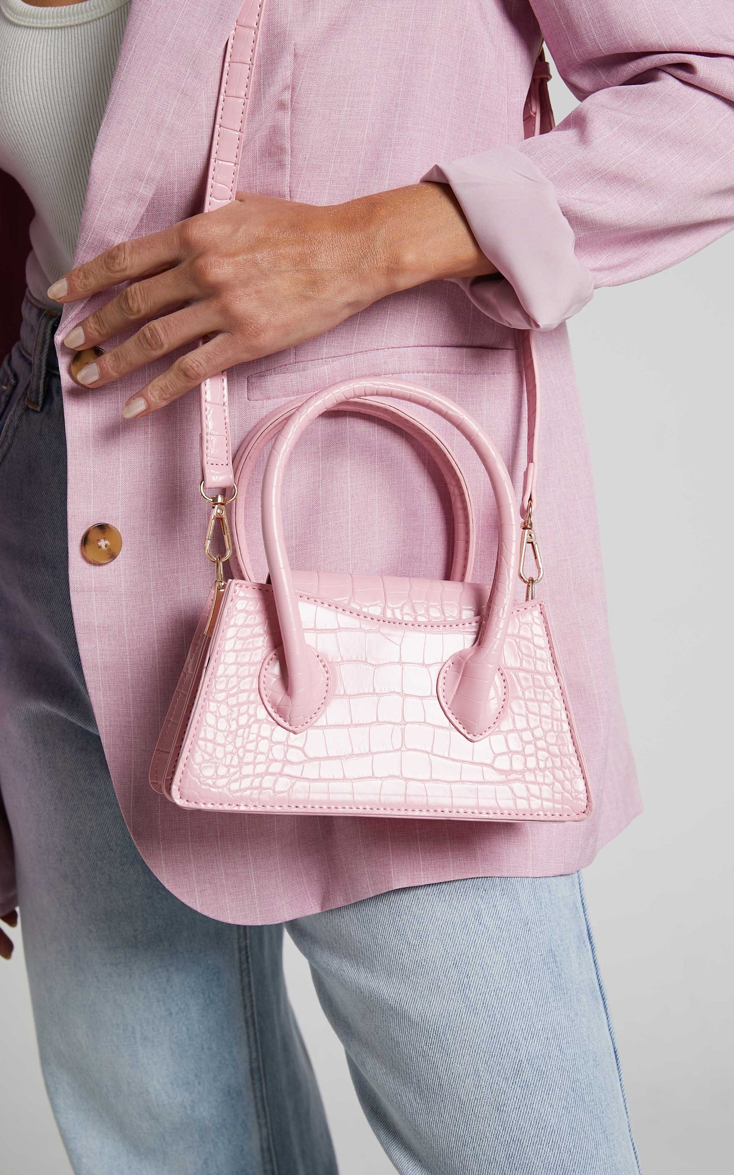 Daphne Mini Crossbody Bag in Pink