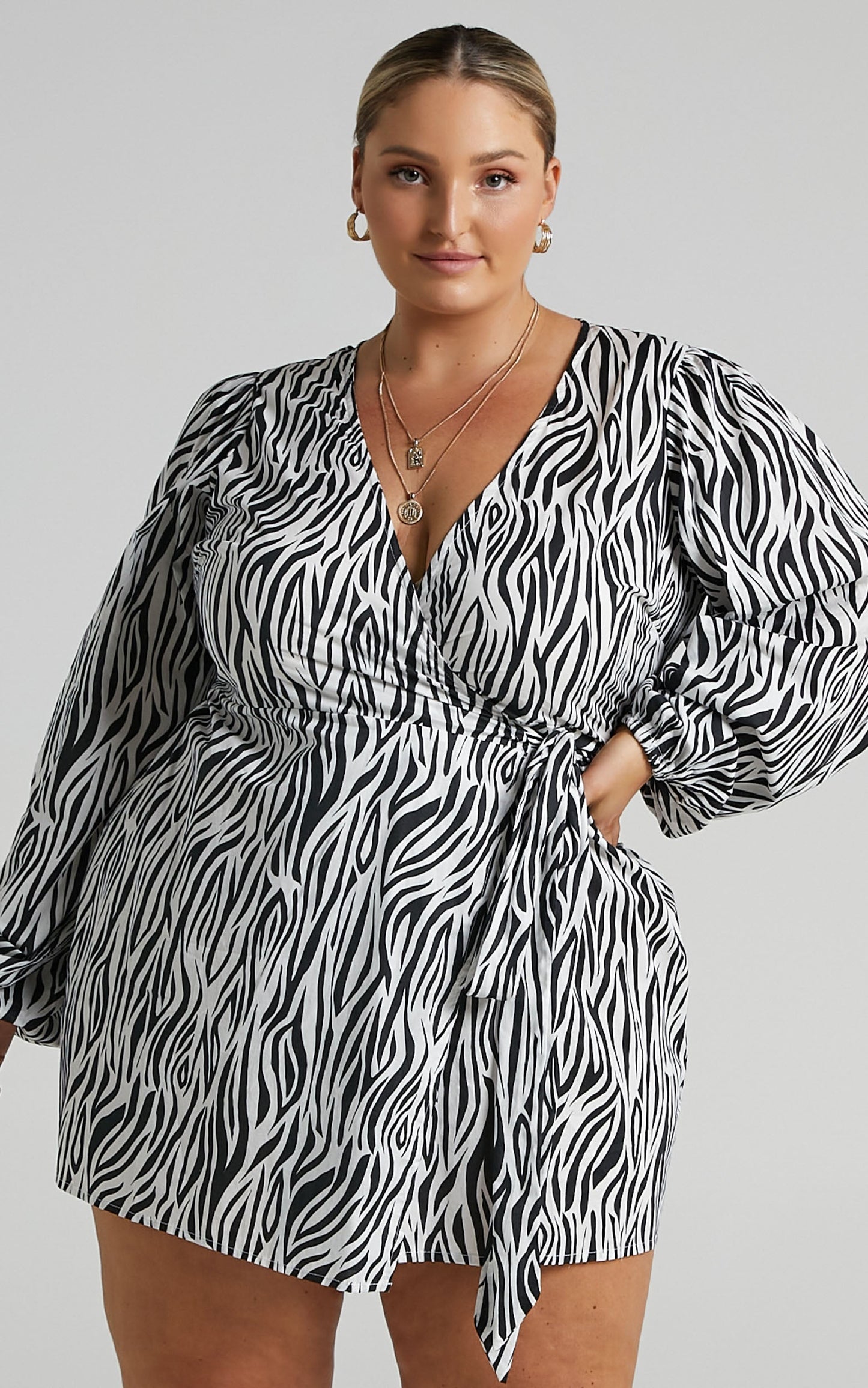 Decima Mini Dress in Zebra