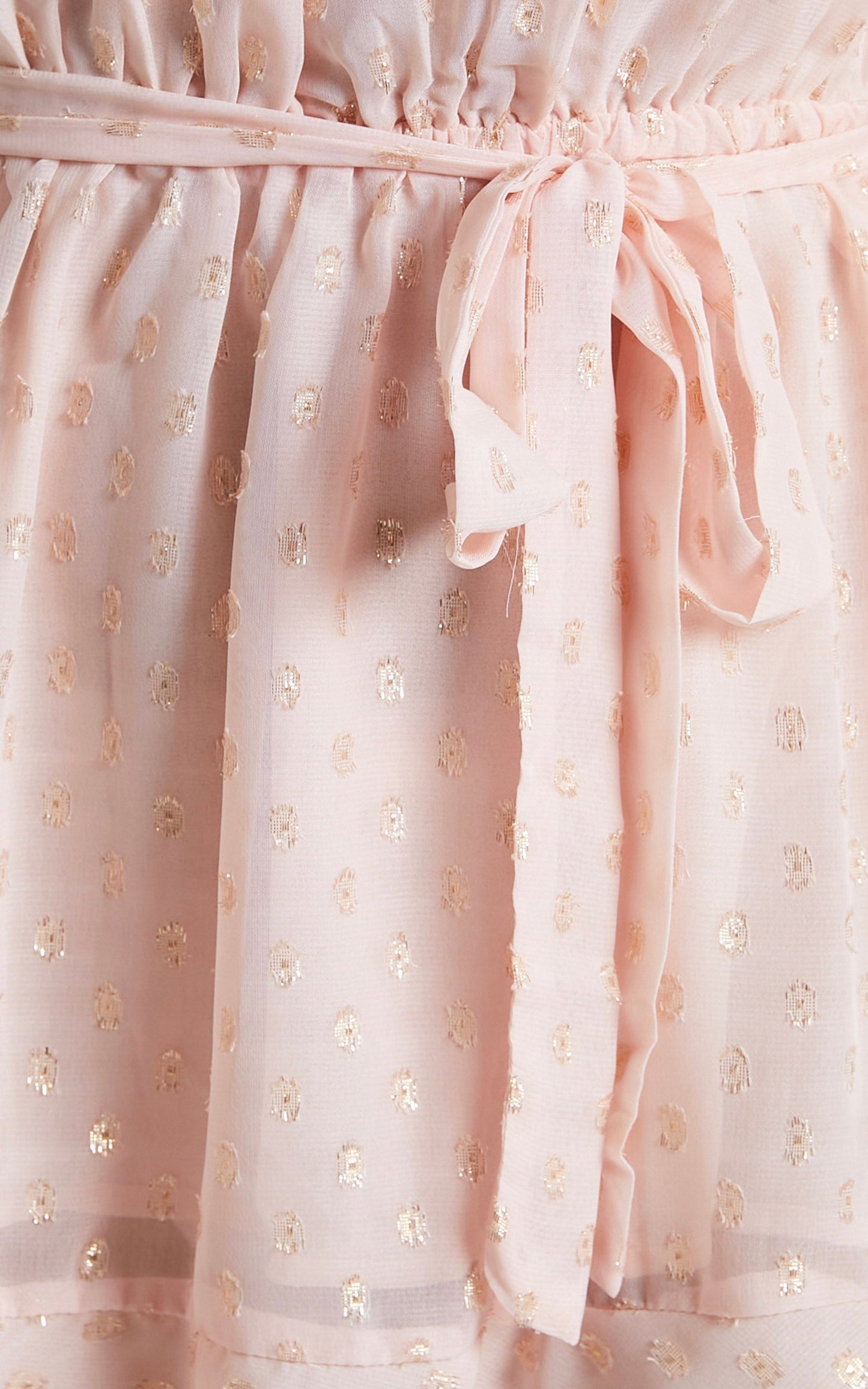 Delamaer Mini Dress - Off Shoulder Polka Dot Dress in Pink