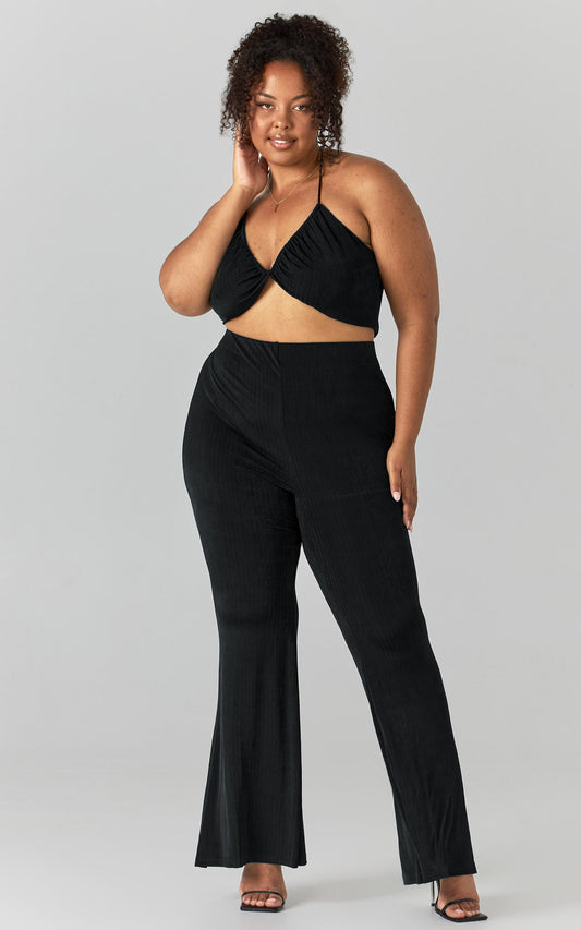 Denver Halter Neck Two Piece Set in Black