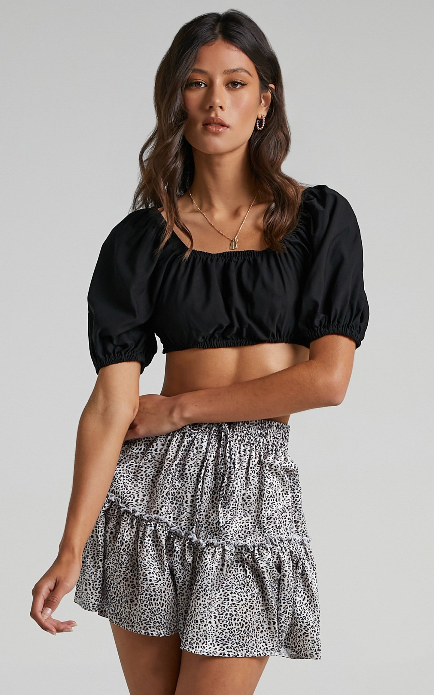 Devoted To You Skirt in Leopard Print