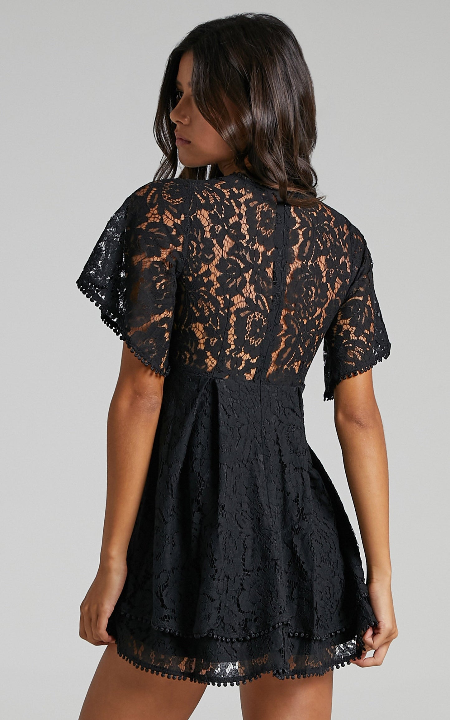 Do You Miss Me Dress in Black Lace