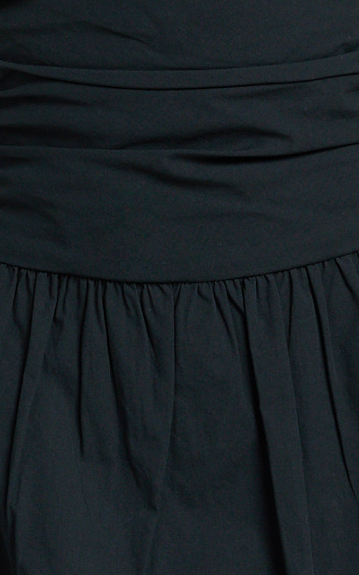 Donatella Mini Dress - Strapless Drop Waist Dress in Black