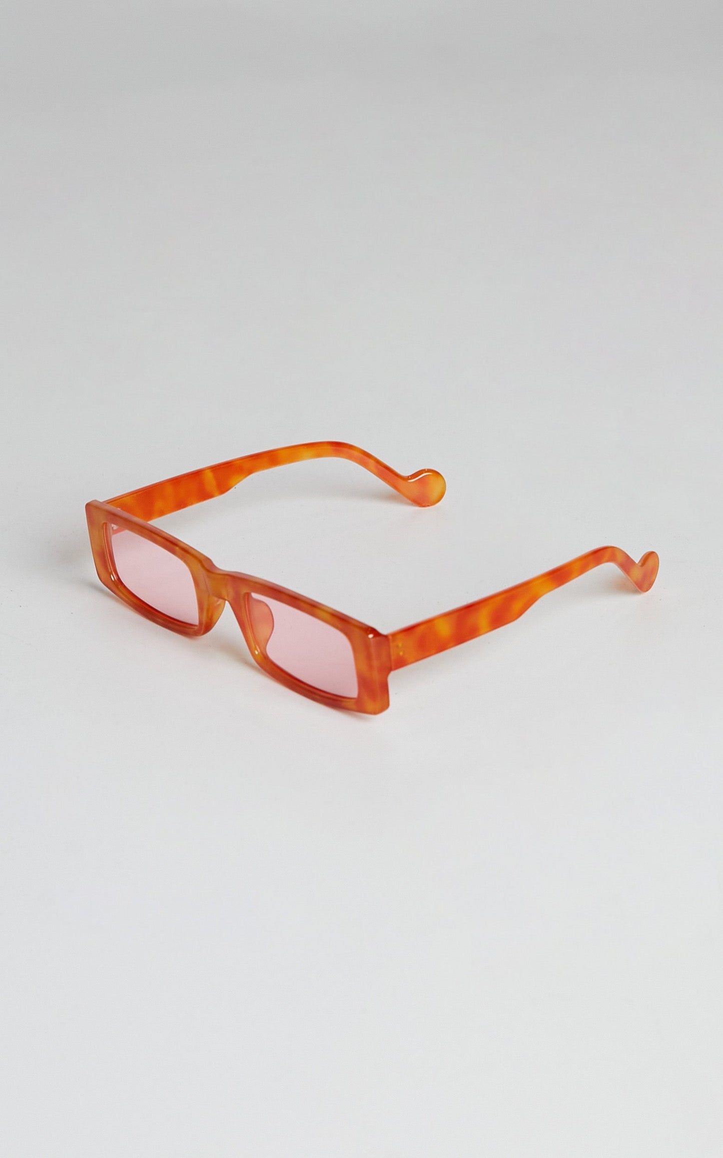Donna Square Sunglasses in Orange/Pink