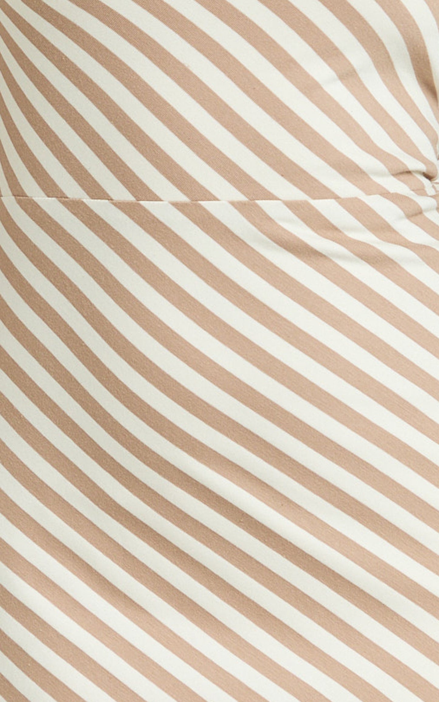 Dora Midi Dress - One Shoulder Dress in Beige