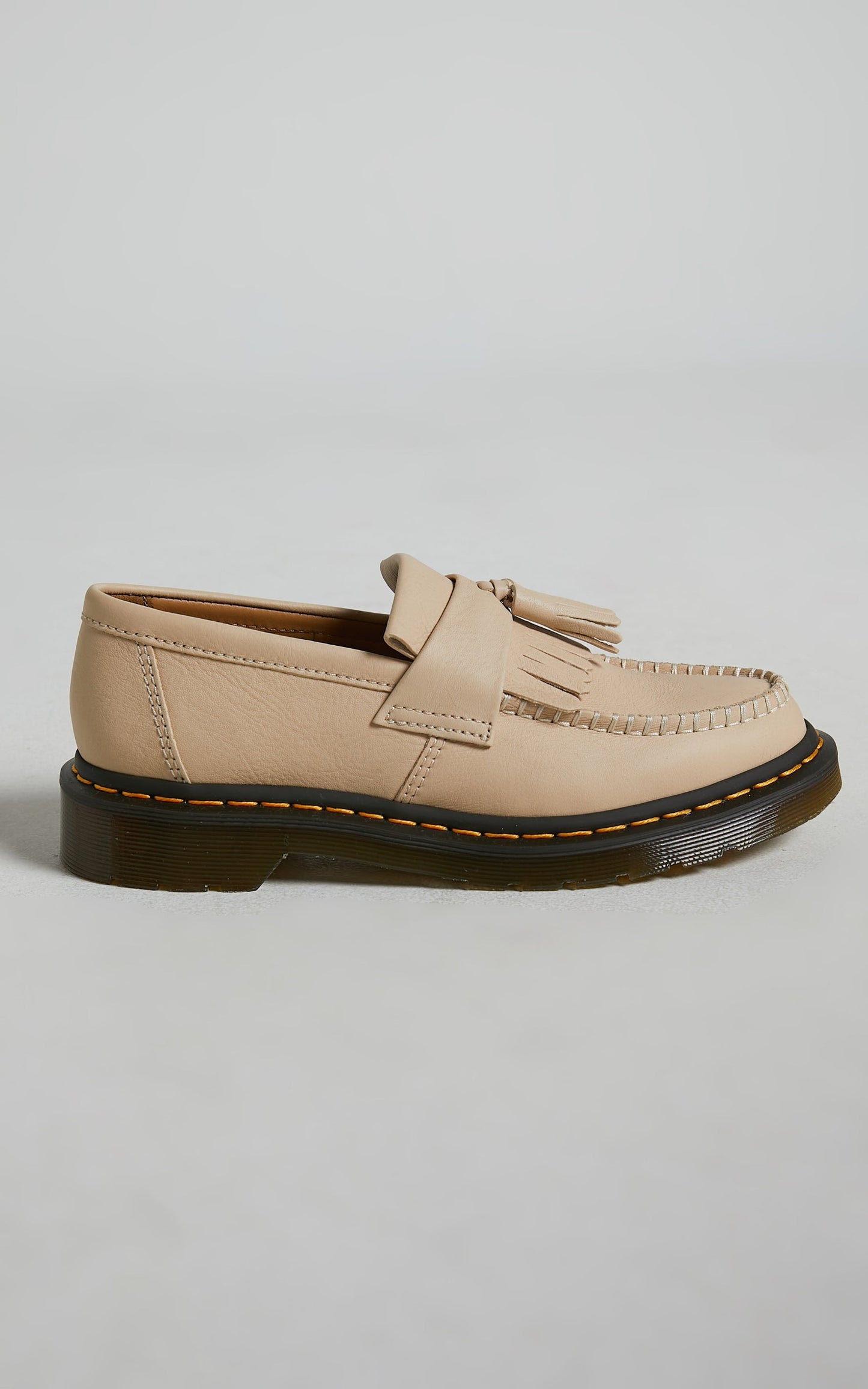 Dr. Martens - Adrian Tassel Loafer in Parchment Beige Virginia