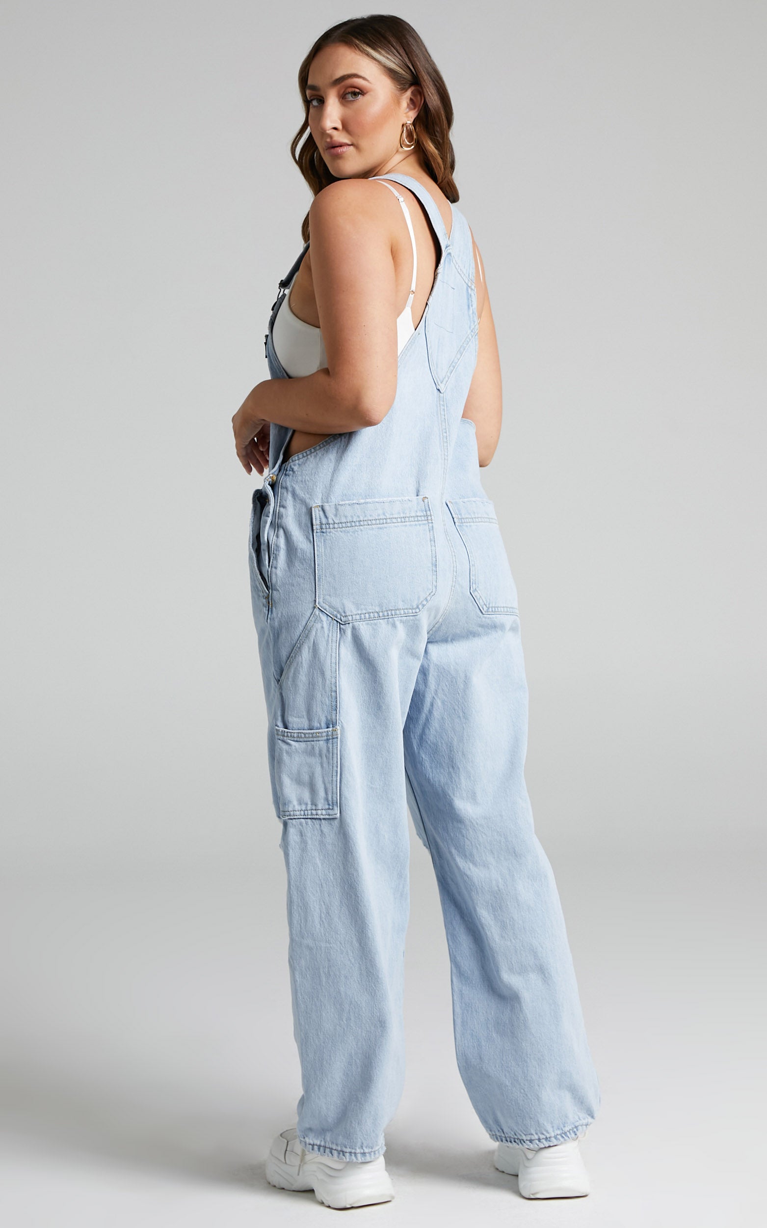 Dr Denim - Cordelia Worker Dung in Superlight Blue Jay Ripped