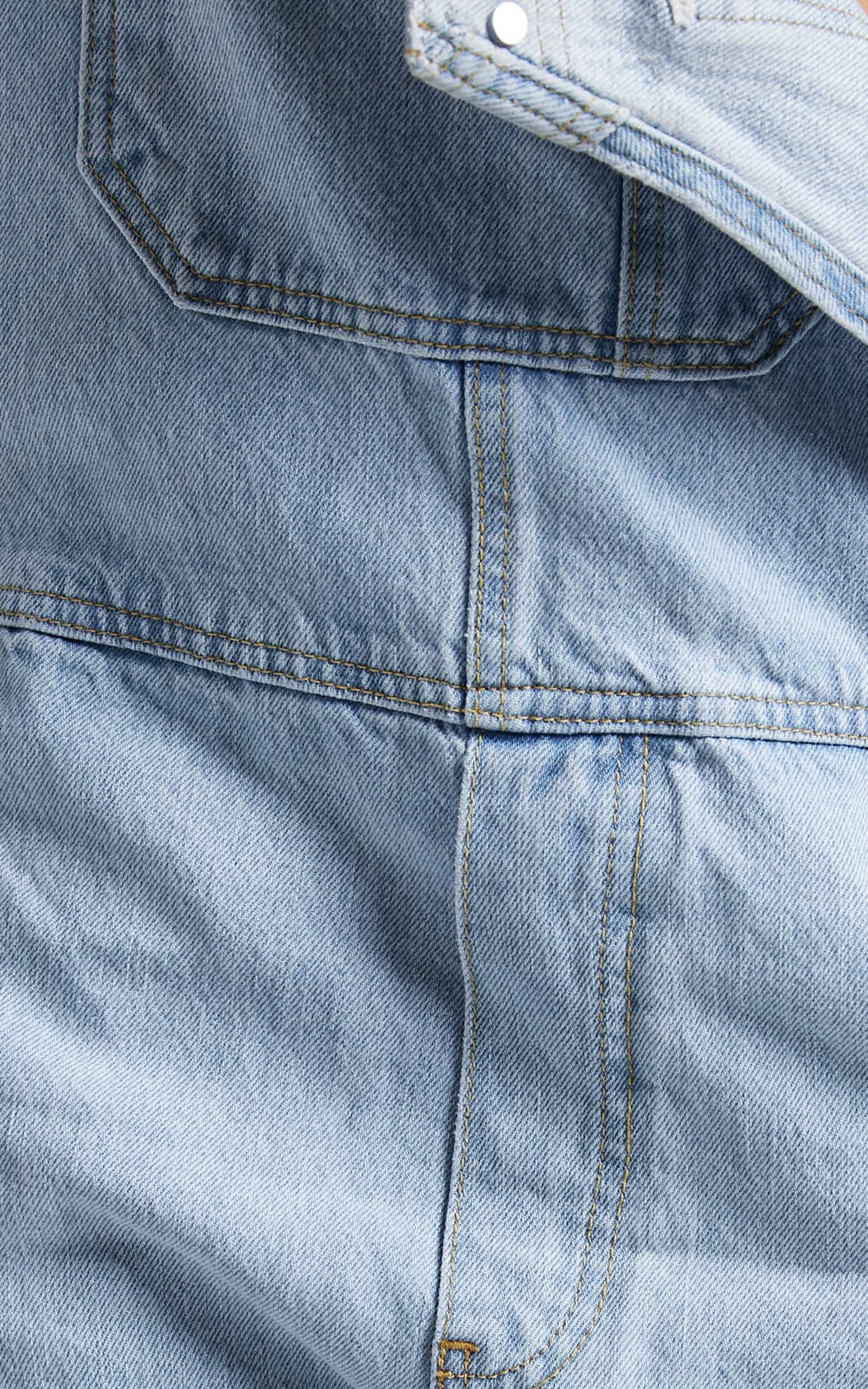 Dr Denim - Cordelia Worker Dung in Superlight Blue Jay Ripped