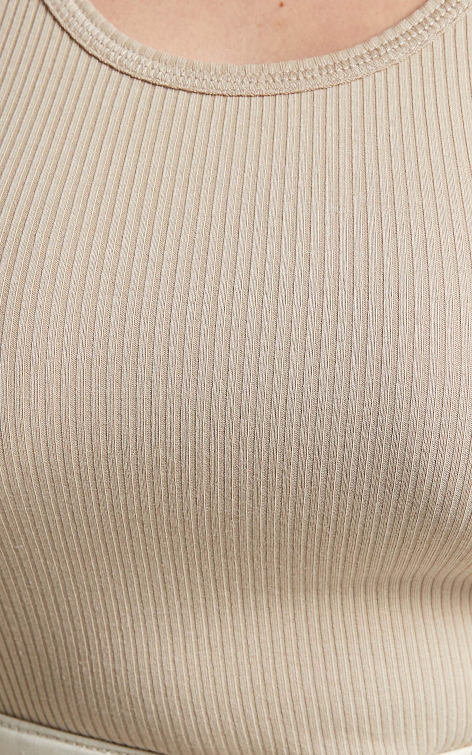 Dr Denim - Demi Singlet in Light Khaki