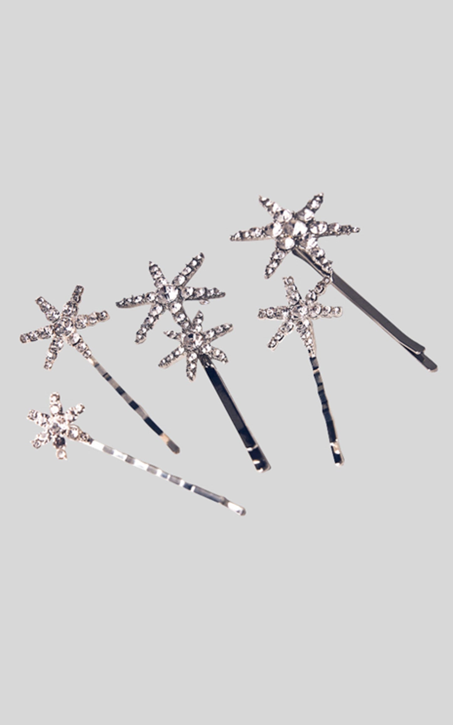 Billini x Natalie Anne - Emily Star Hair Pin Pack in Silver