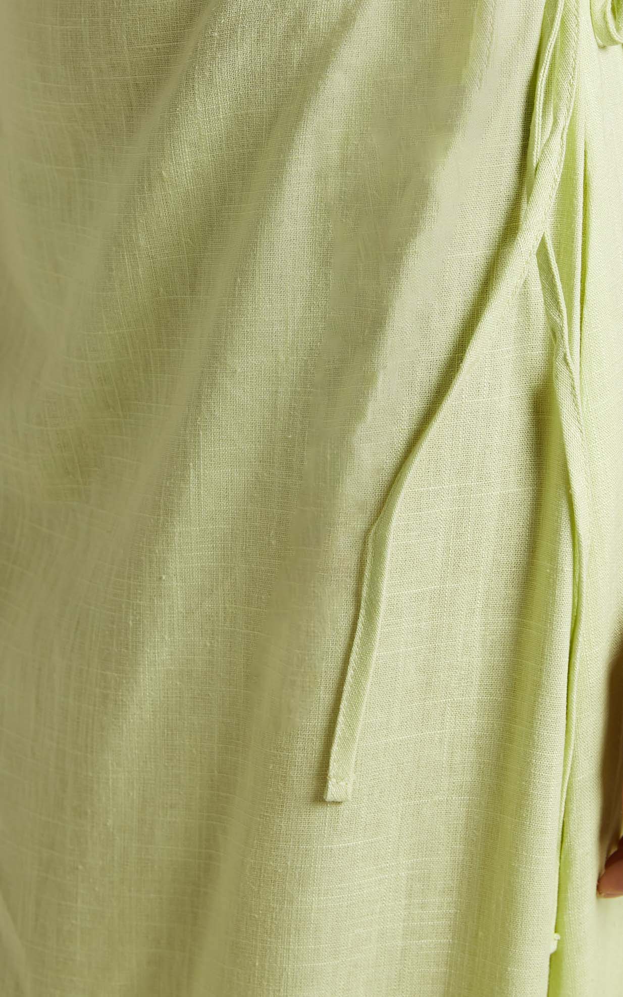 Ebony Maxi Dress - Side Cut Out Square Neck Puff Sleeve Dress in Citrus