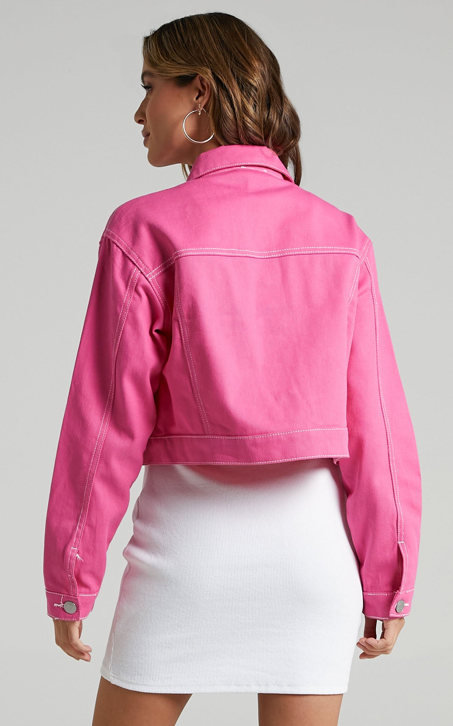 Eerika Jacket - Denim Jacket in Pink