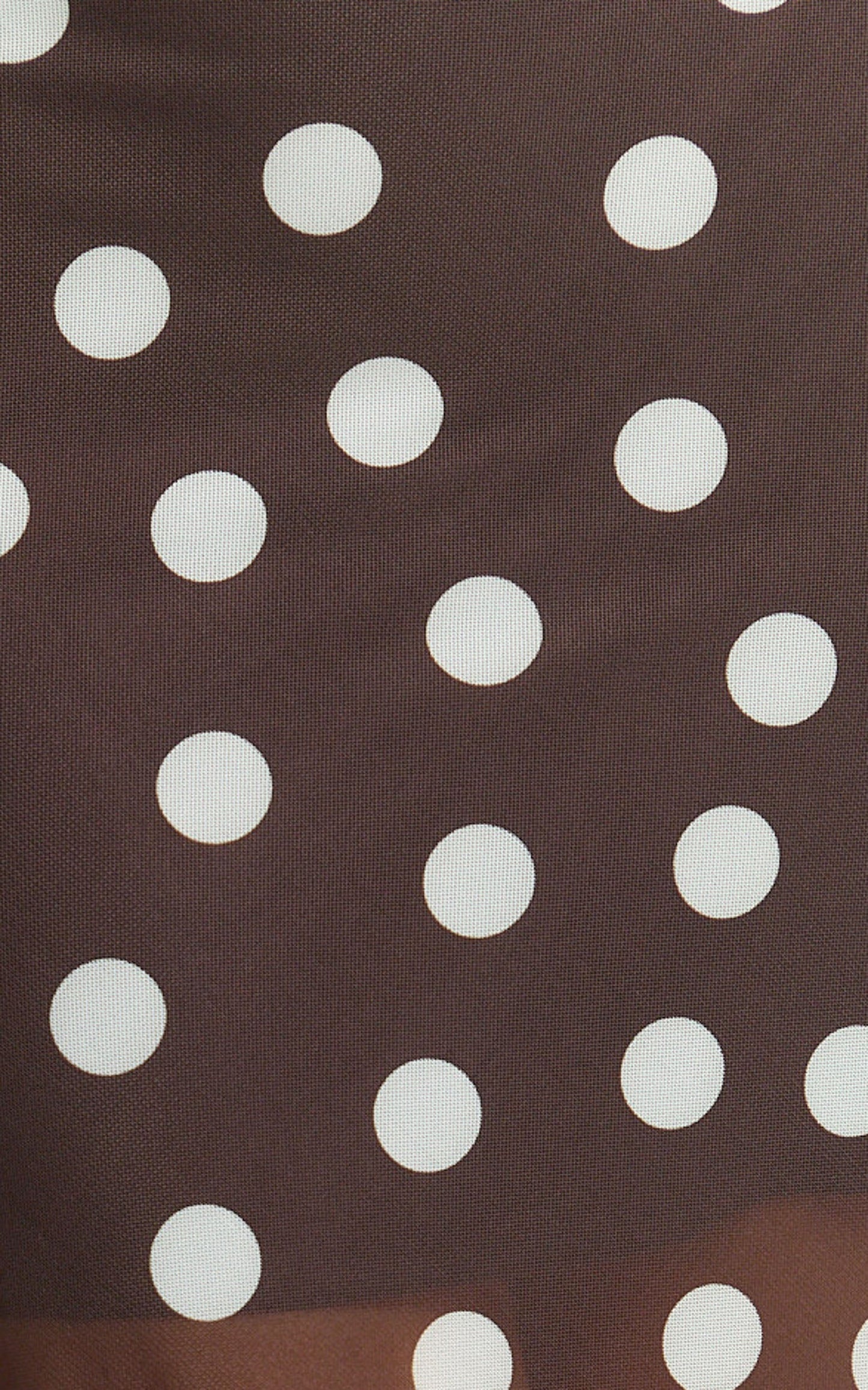Ella Maxi Skirt - Sheer Layered Skirt in Chocolate Polkadot